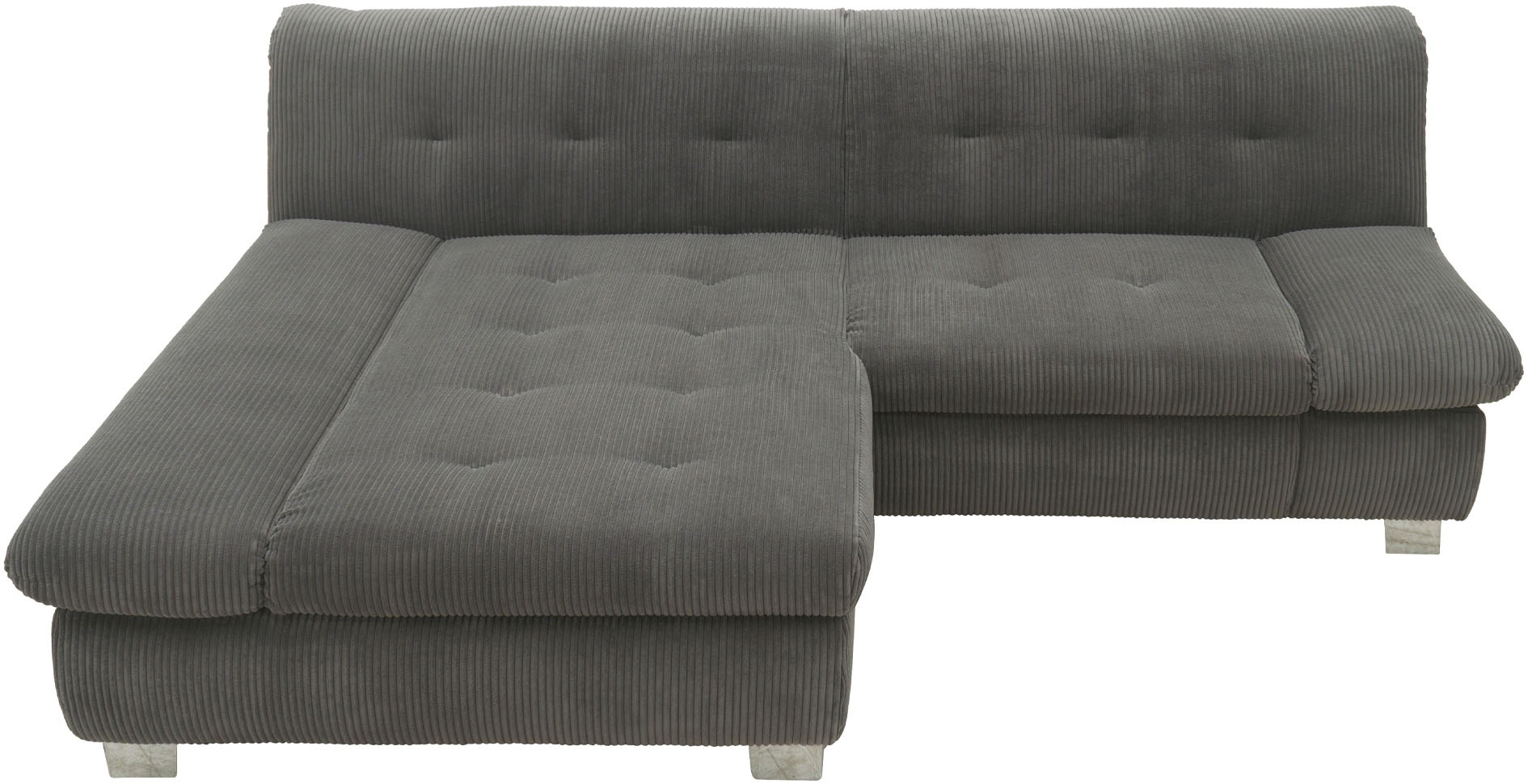 DOMO collection Ecksofa »100031 kompakte Stellmaße, komfortabel und bequem, L-Form«, wahlweise mit Bettfunktion und Armteilverstellung. Breite 234cm