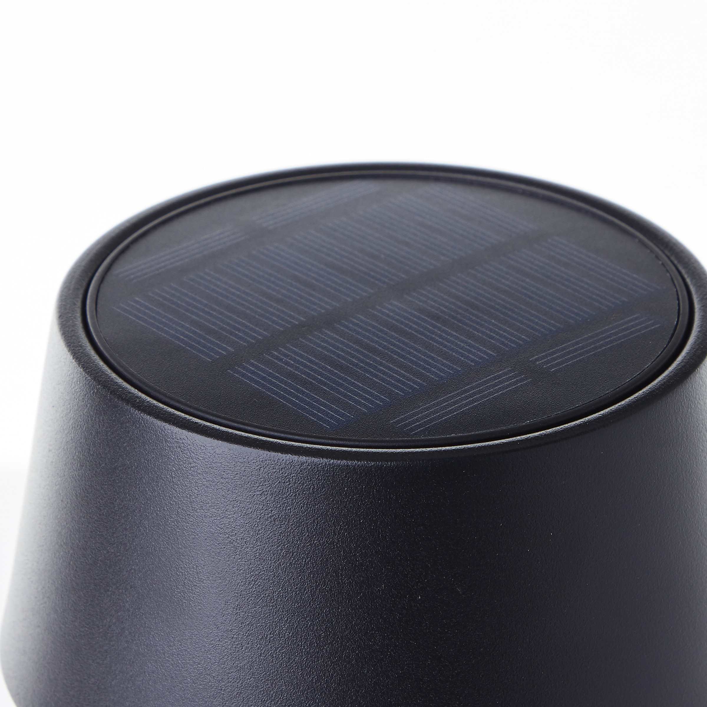 Brilliant LED Außen-Tischleuchte »Picco«, LED Außentischlampe Leuchte mit Solar in schwarz matt per USB ladbar