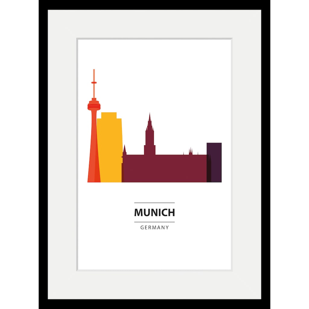 queence Bild »Munich Color Splash«, Städte, (1 St.)