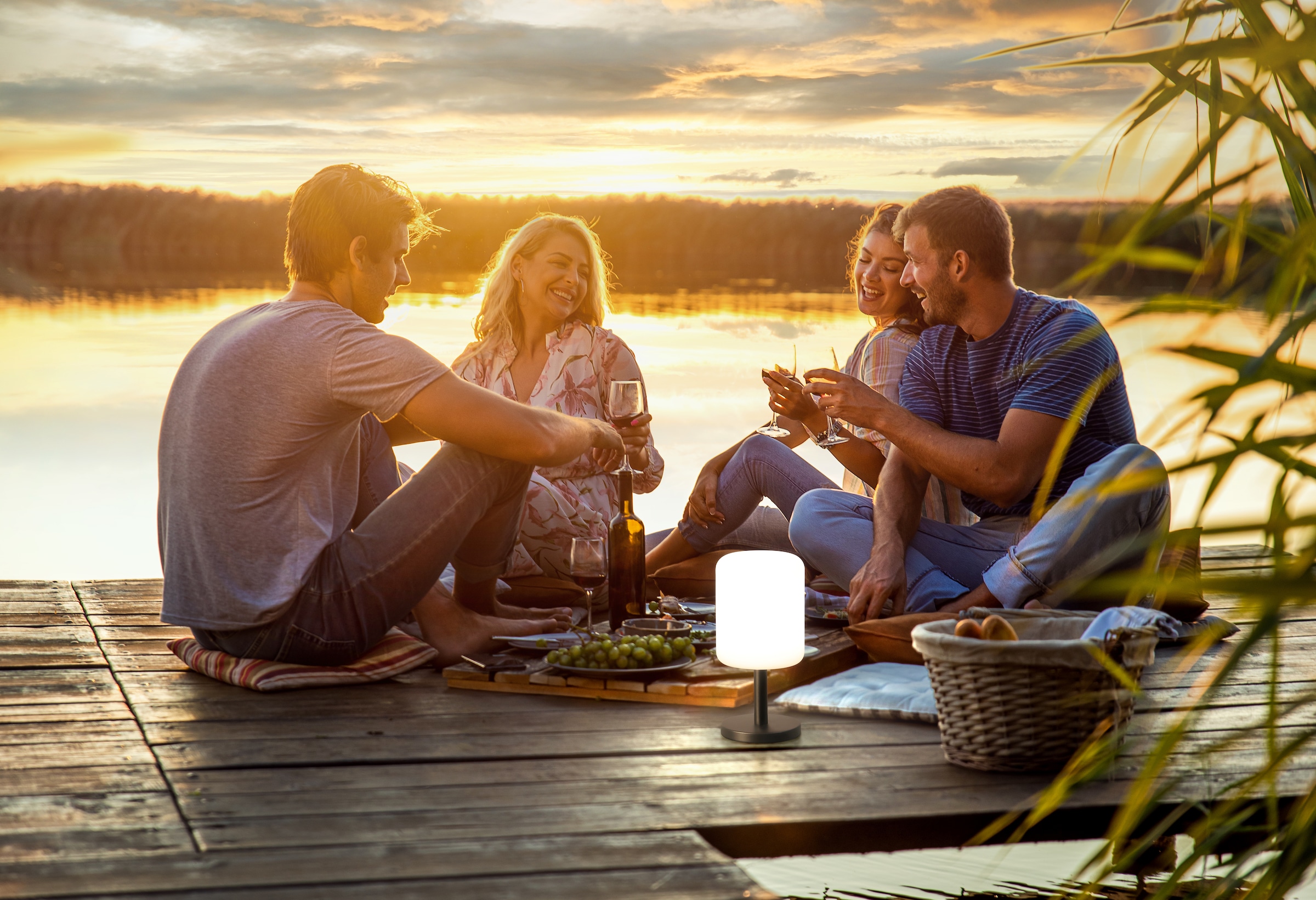 easy! BY FHL Außen-Tischleuchte »Volterra Pro« LED-Modul Warmweiß lange Leuchtdauer