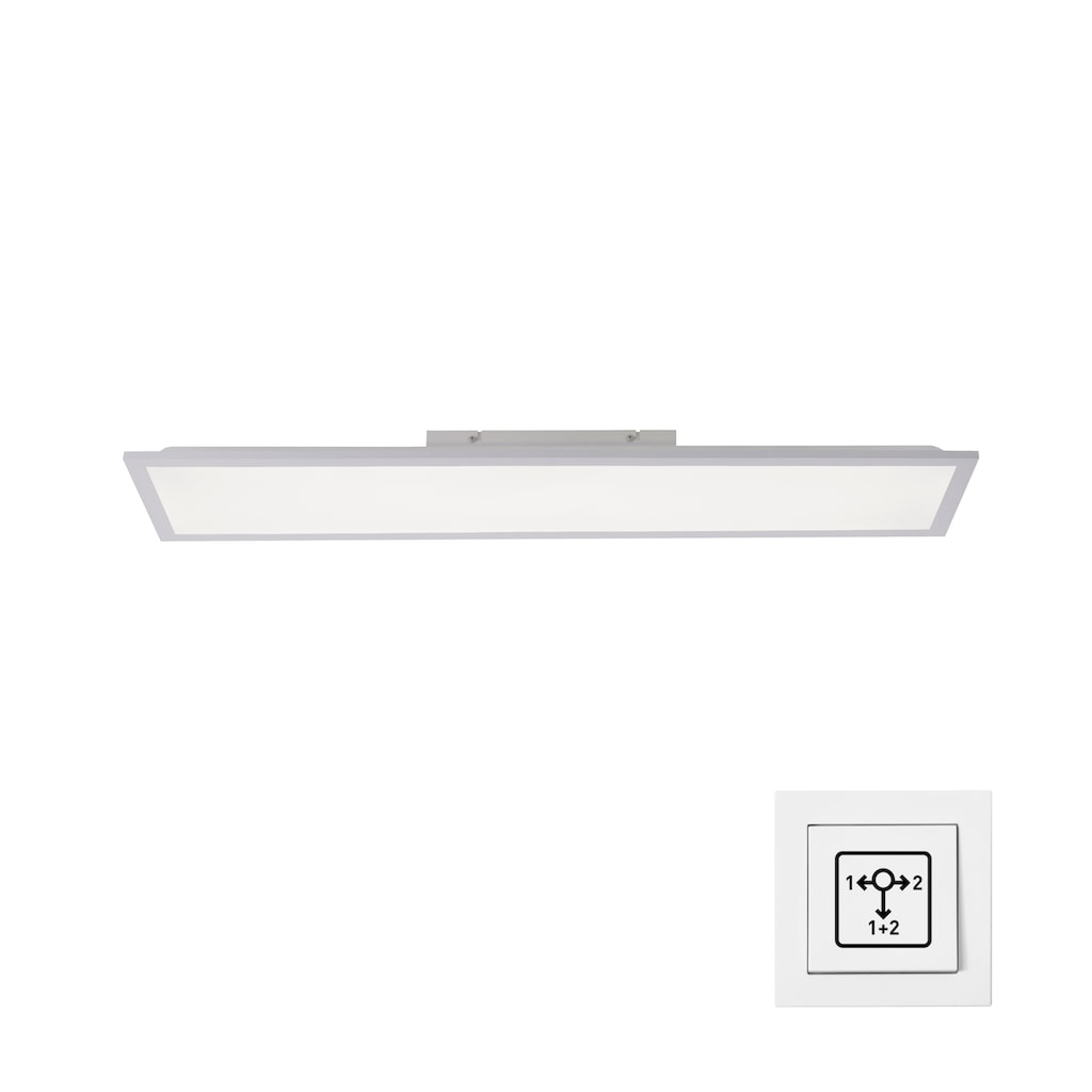 JUST LIGHT LED Deckenleuchte »FLAT«, 2 flammig-flammig