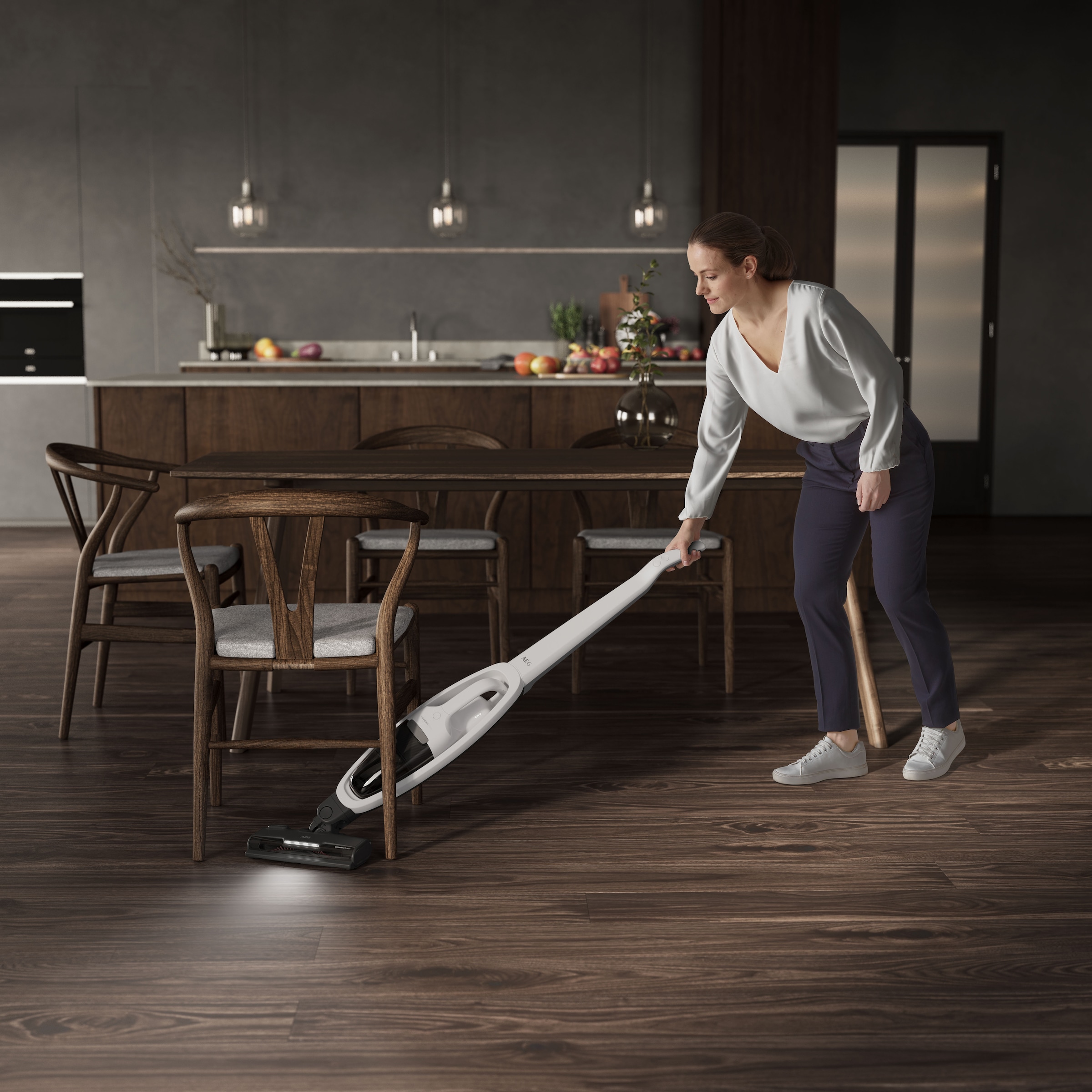 AEG Akku-Hand-und Stielstaubsauger »HYGIENIC 5000 AKKU-STAUBSAUGER (AS52H212XN)« 2in1, leise 79 dB(A), 58 % Recyclingmaterial, bis zu 50 Min. Laufzeit