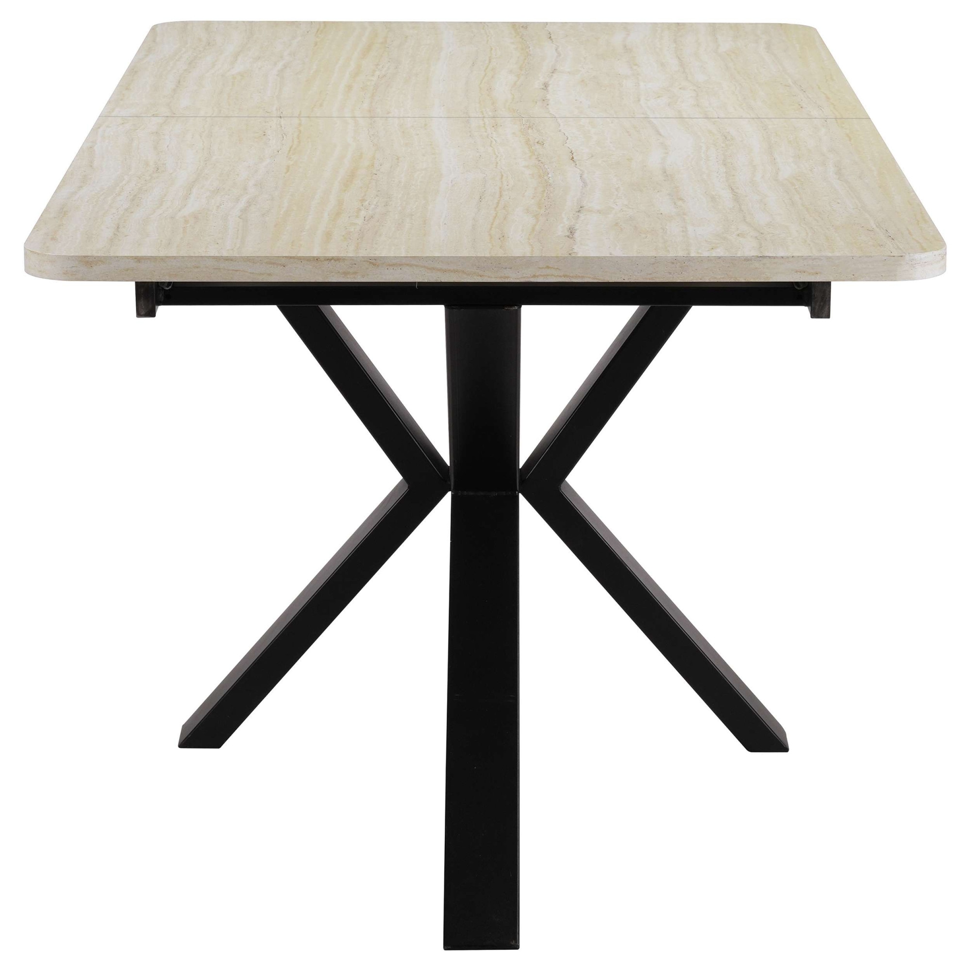OTTO home Esstisch »Secchia« ausziehbar 160-200 cm, Synchronauszug, inkl Einlegeplatte, Breite 90cm