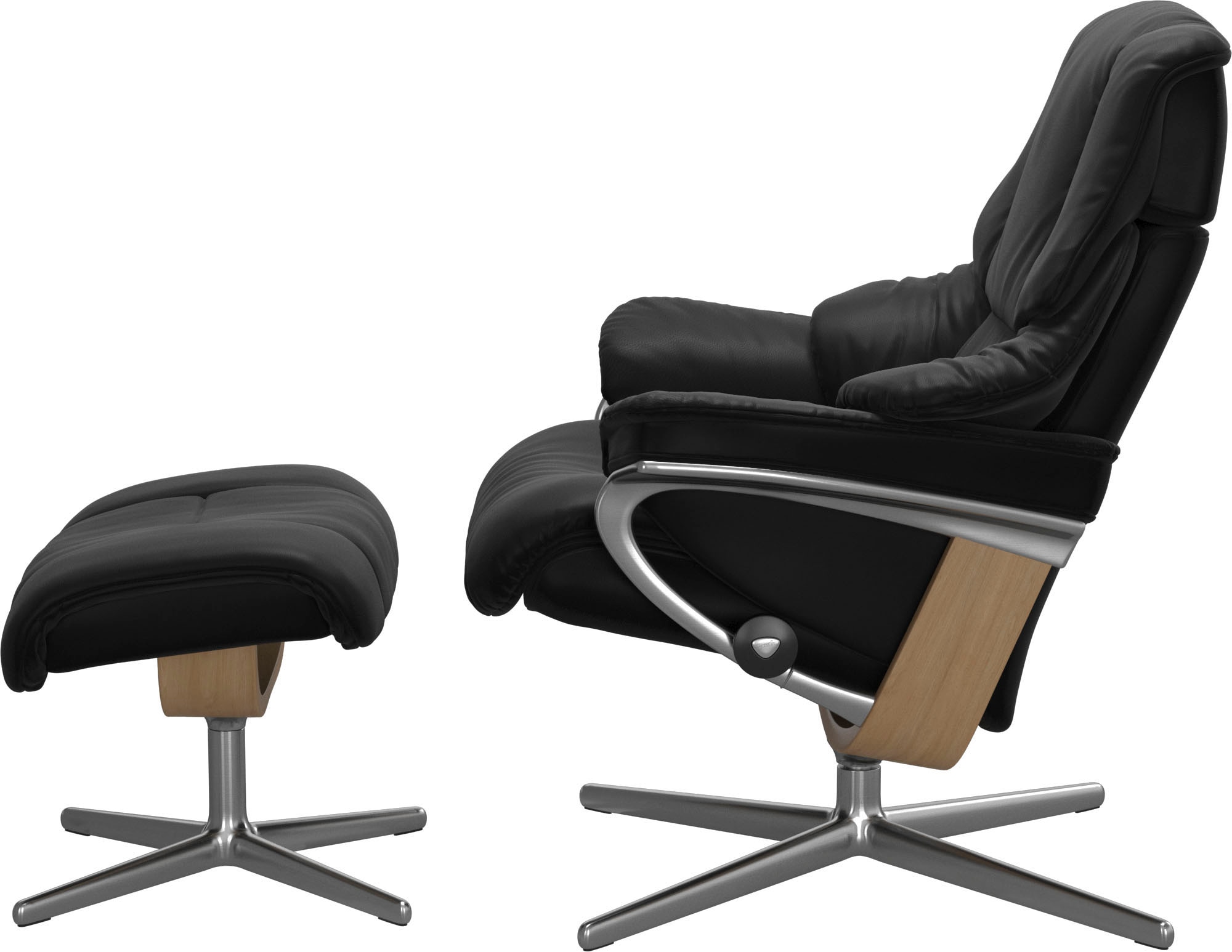Stressless® Relaxsessel »Reno«, mit Cross Base, Größe S, M & L, Holzakzent Eiche