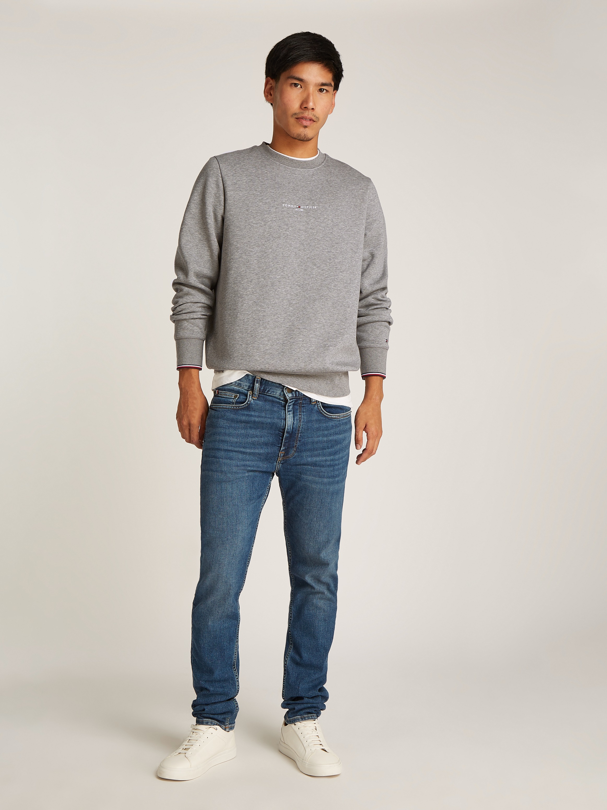 Tommy Hilfiger Sweatshirt »TOMMY LOGO TIPPED CREWNECK«