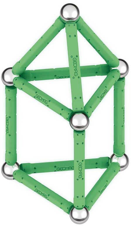 Geomag™ Magnetspielbausteine »GEOMAG™ Glow, Recycled«, (25 St.), aus recyceltem Material; Made in Europe