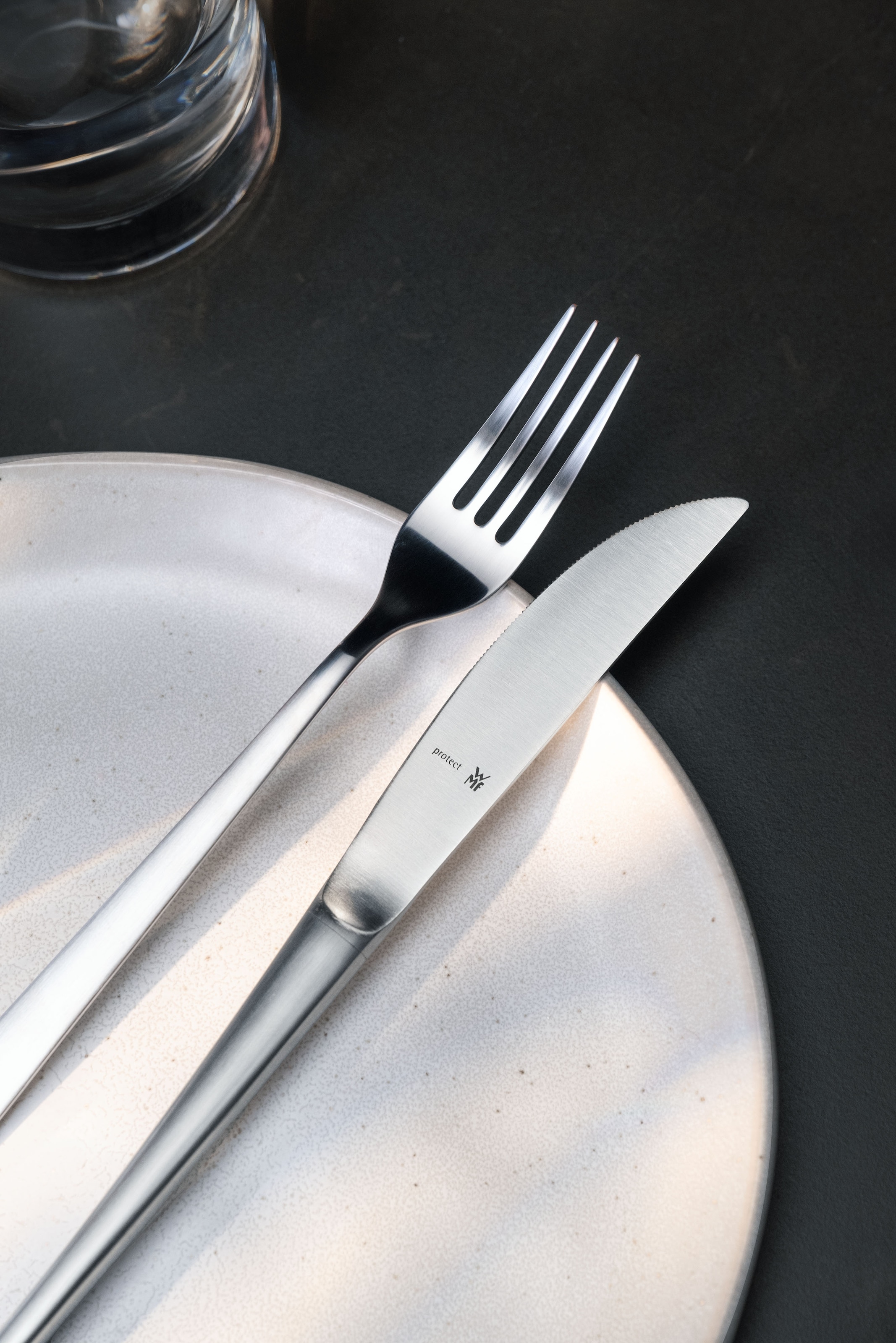 WMF Besteck-Set »Corvo«, (Set, 30 tlg.), mattiert, kratzbeständig, ergonomisch, spülmaschinenfest