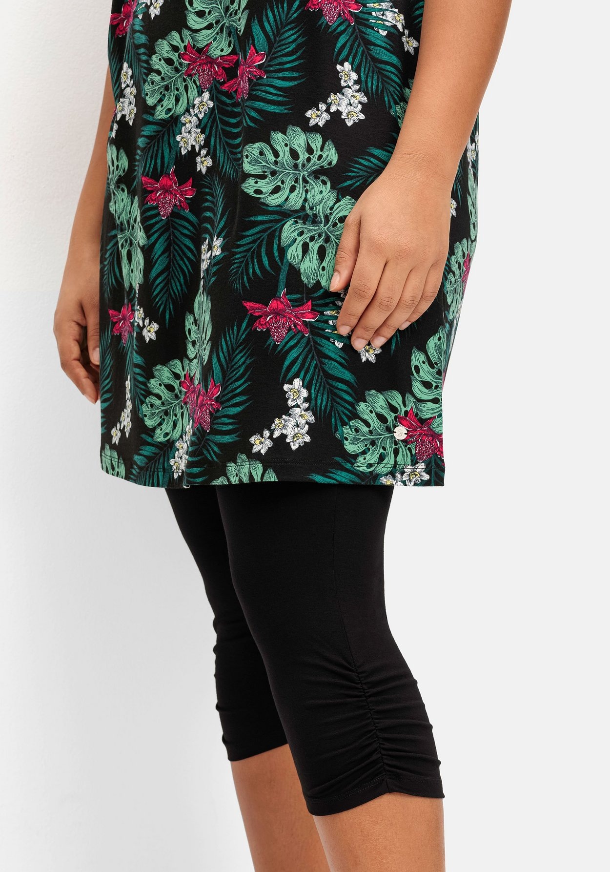 Sheego Longtop »Strandset im Set mit 3/4-Leggings«