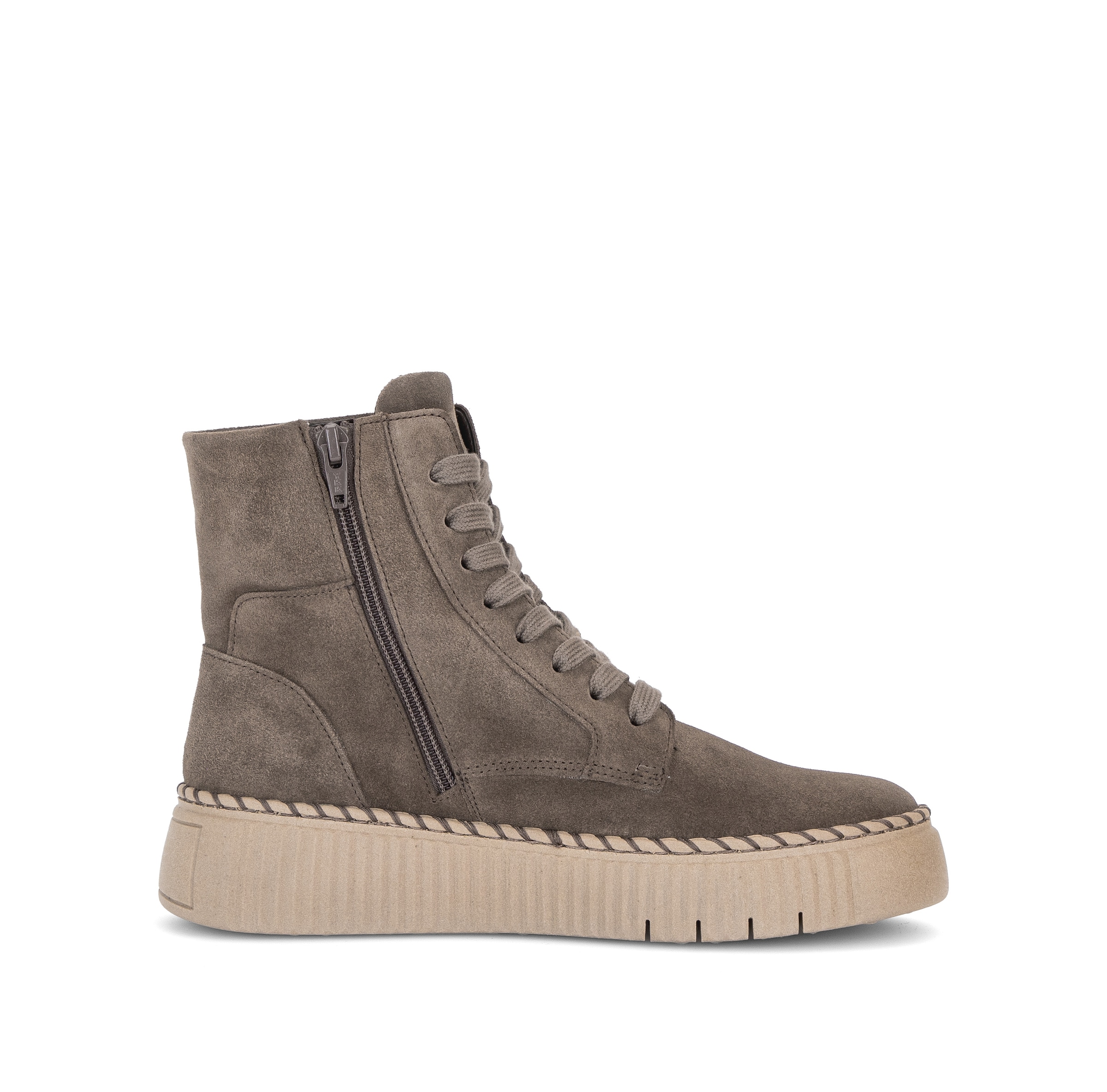 Gabor Schnürboots  Schnürstiefelette mit modischer Plateausohle und Ziernaht am Plateau