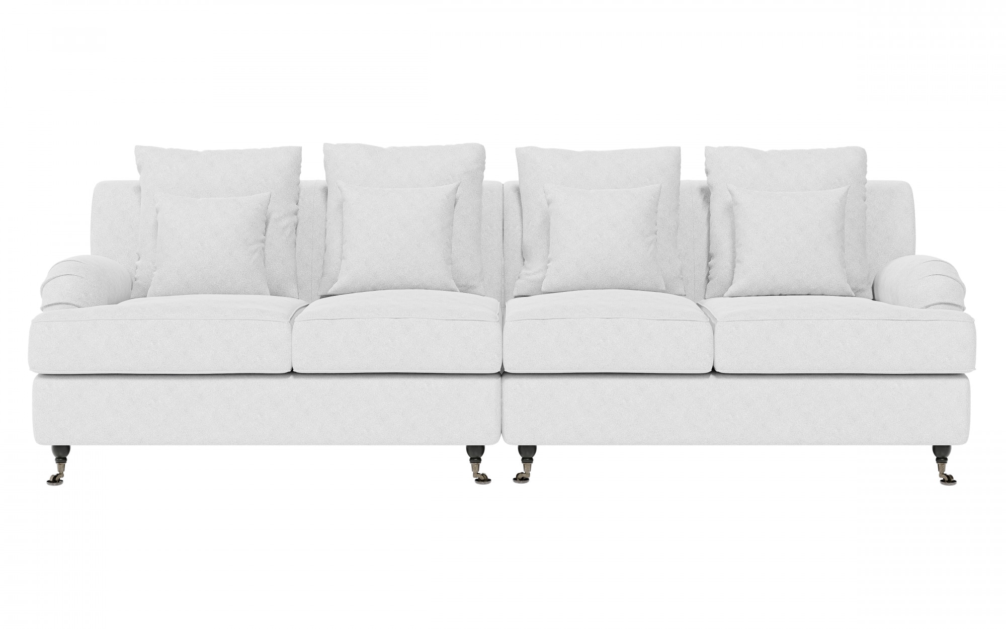 Home affaire Big-Sofa »NORIN«, zwei Fußarten: vorne - Rollen, hinten - Holzfüße