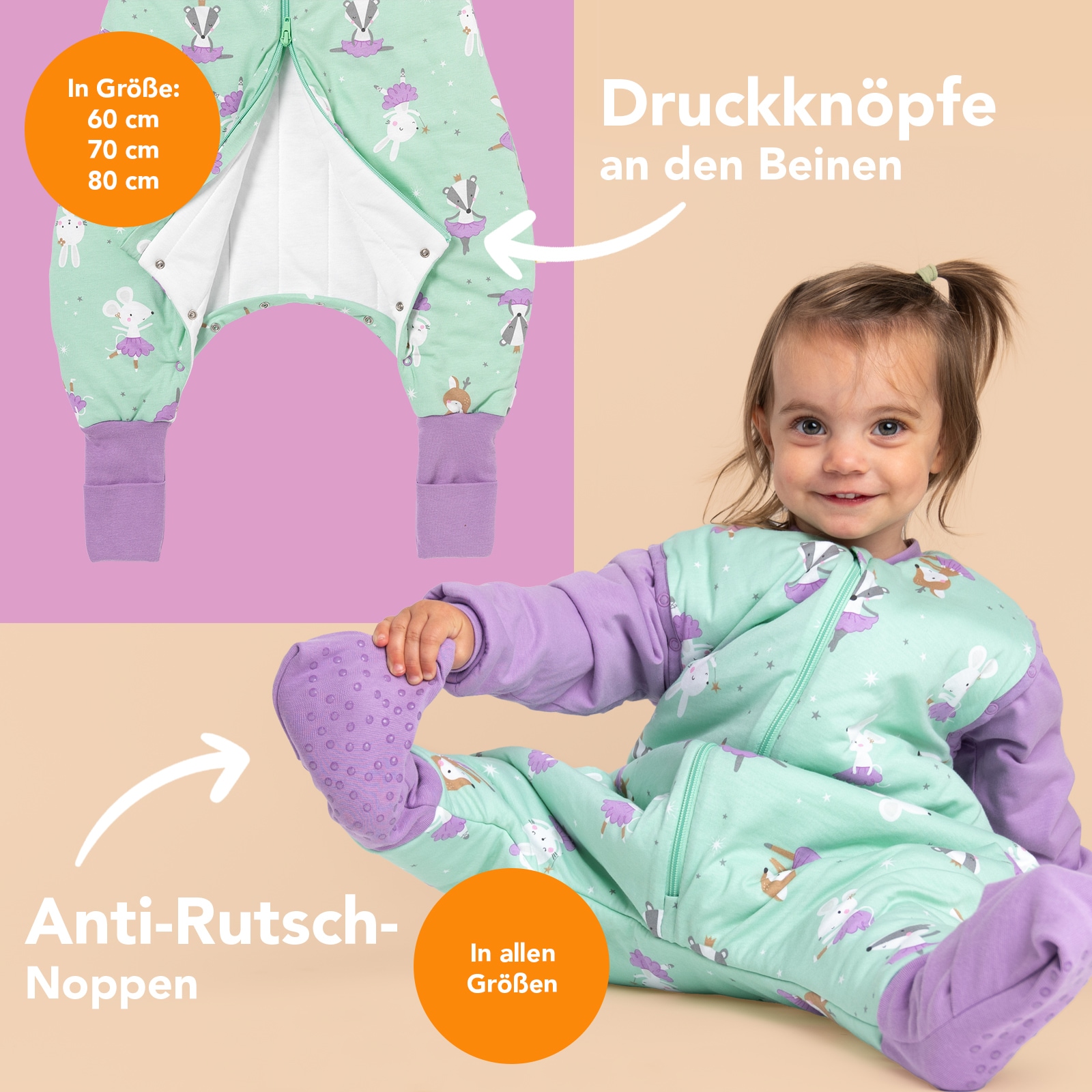 Schlummersack Babyschlafsack »Schlafsack mit Füßen 3.5 Tog«