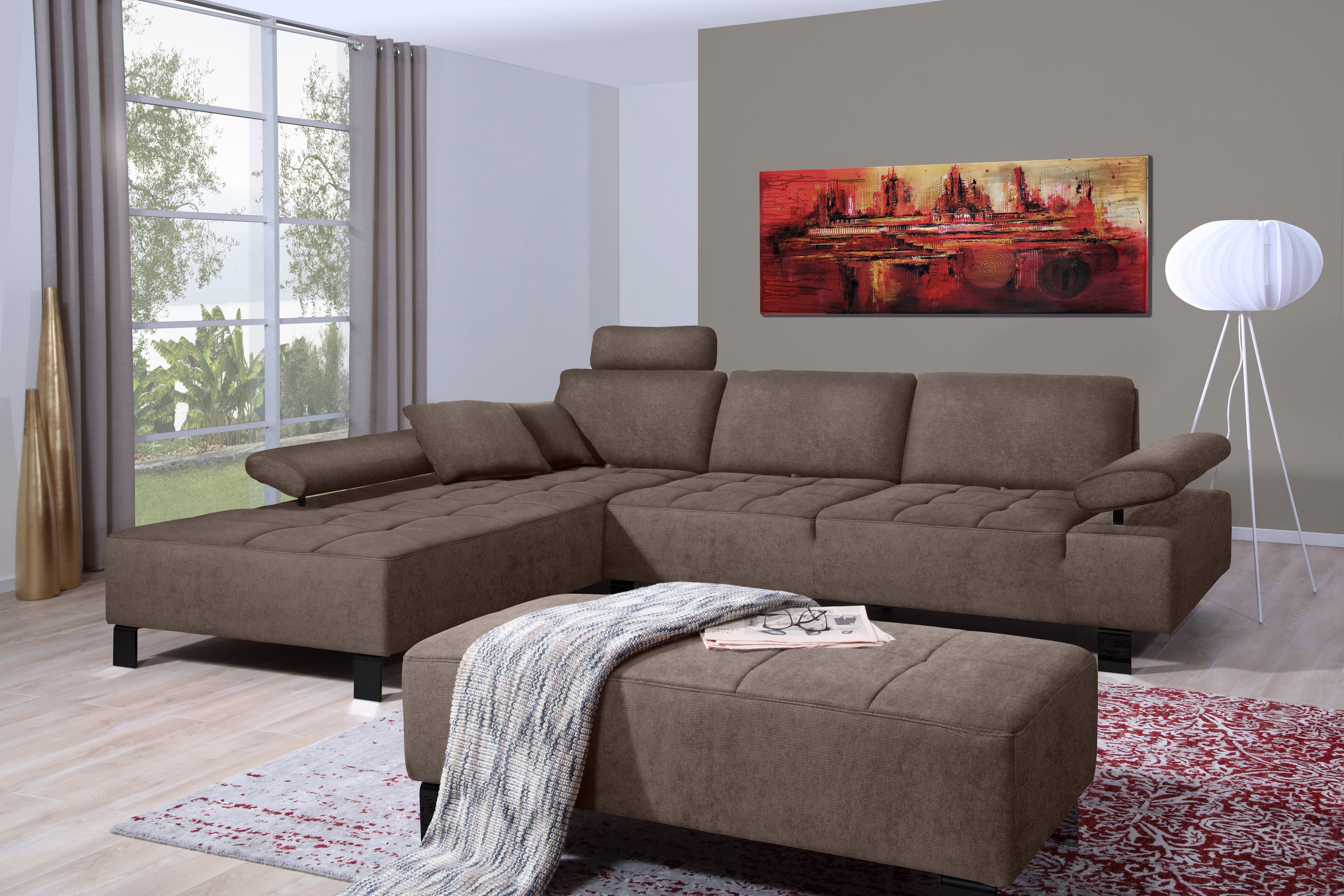 alina Ecksofa »Royce«, inklusive Sitztiefenverstellung, 270 cm breit