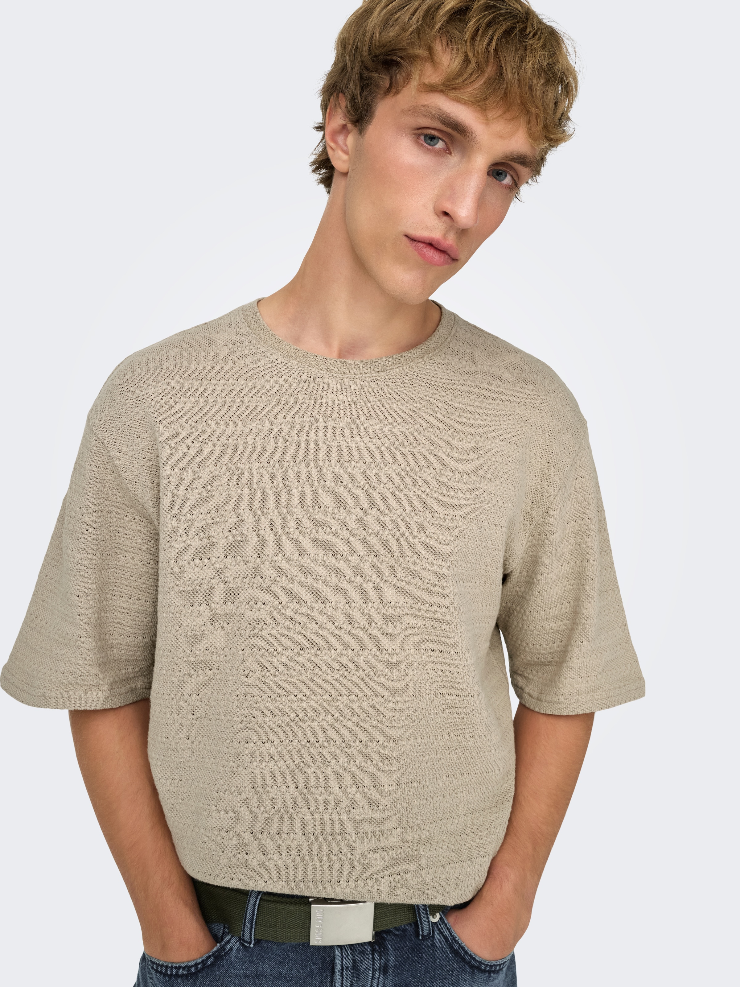 ONLY & SONS Strickpullover »ONSGIVO REG 12 SS CREW KNIT NOOS«