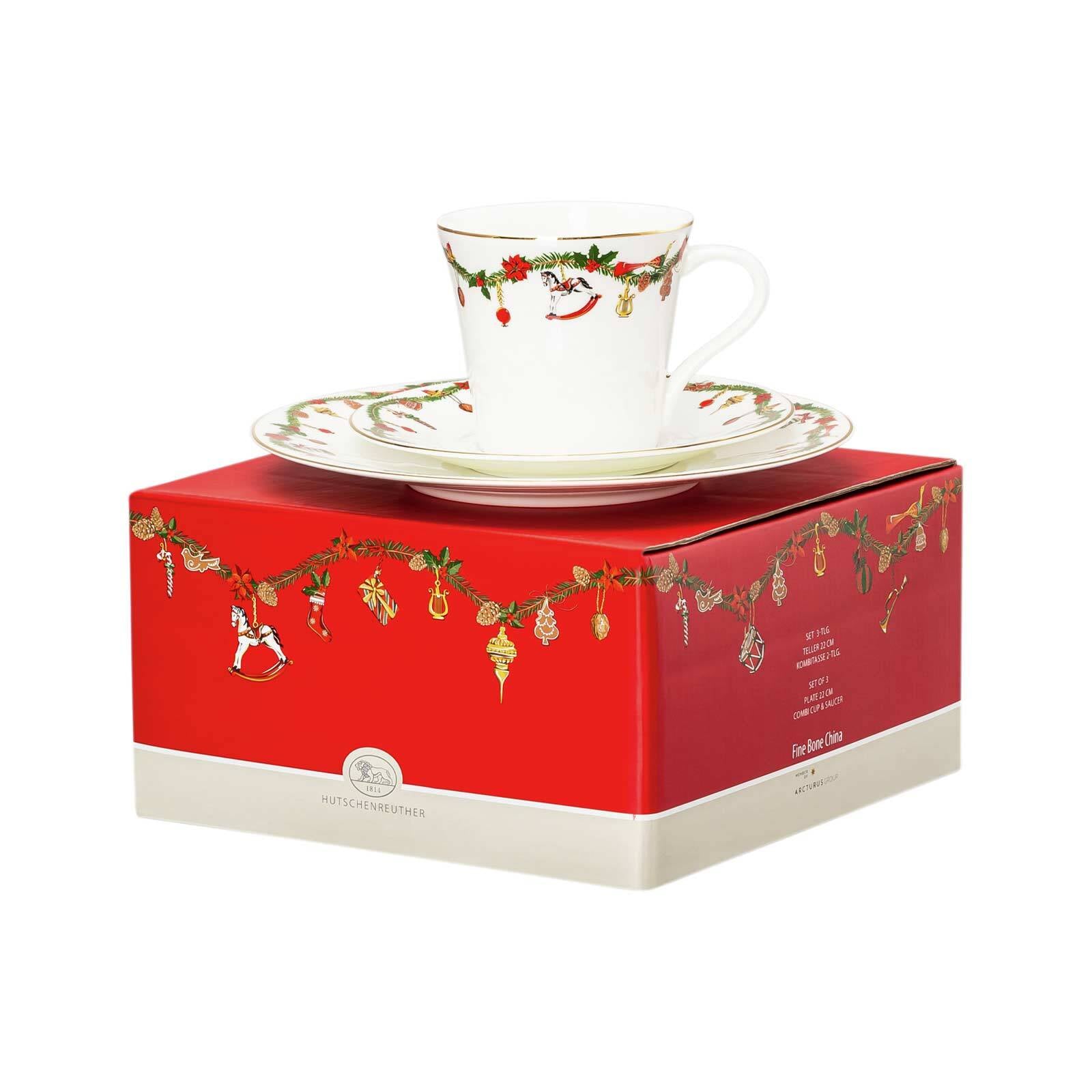 Hutschenreuther Geschirr-Set »Geschirr-Set Nora Christmas 3er Set bunt«