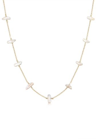 Elli Perlenkette »Süßwasserzuchtperle Barock Natur Edel 925 Silber« kaufen