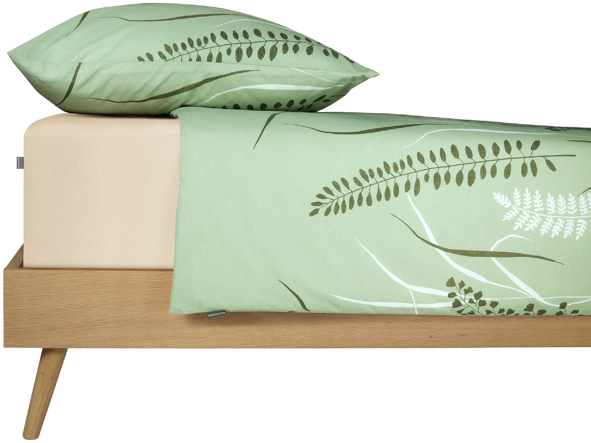 Schiesser Spannbettlaken »Jessi aus 100% Baumwolle«, für Matratzen bis zu 22 cm Höhe, MADE IN GREEN by OEKO-TEX®