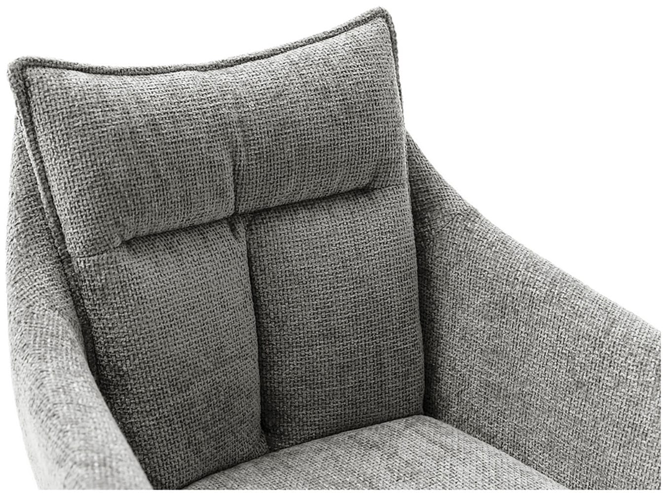 MCA furniture Esszimmerstuhl, Strukturstoff, (2er-Set), drehbar 360°, Dreh- & Schwingfunktion, Belastbarkeit 120 kg
