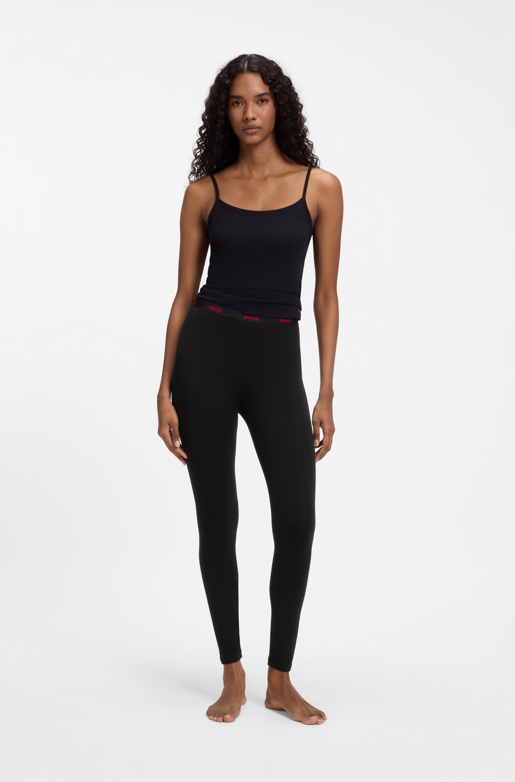 HUGO Underwear Leggings  elastischer Bund mit Logos, körpernahe Form