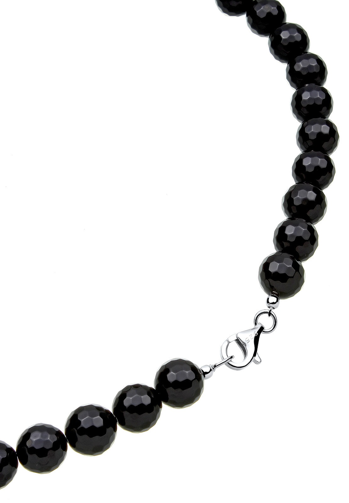 Elli Silberkette »Halskette Ornament Onyx Schwarz 925 Sterling Silber«