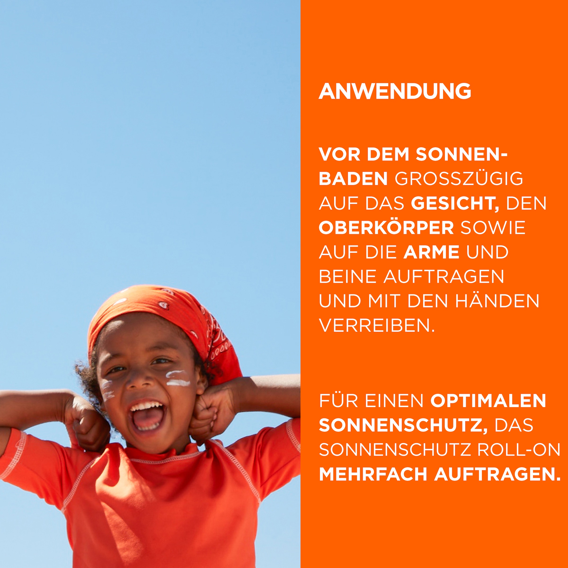GARNIER Sonnenschutzstift »Garnier Ambre Solaire Kids Sensitive expert+ Roll-On LSF 50+«