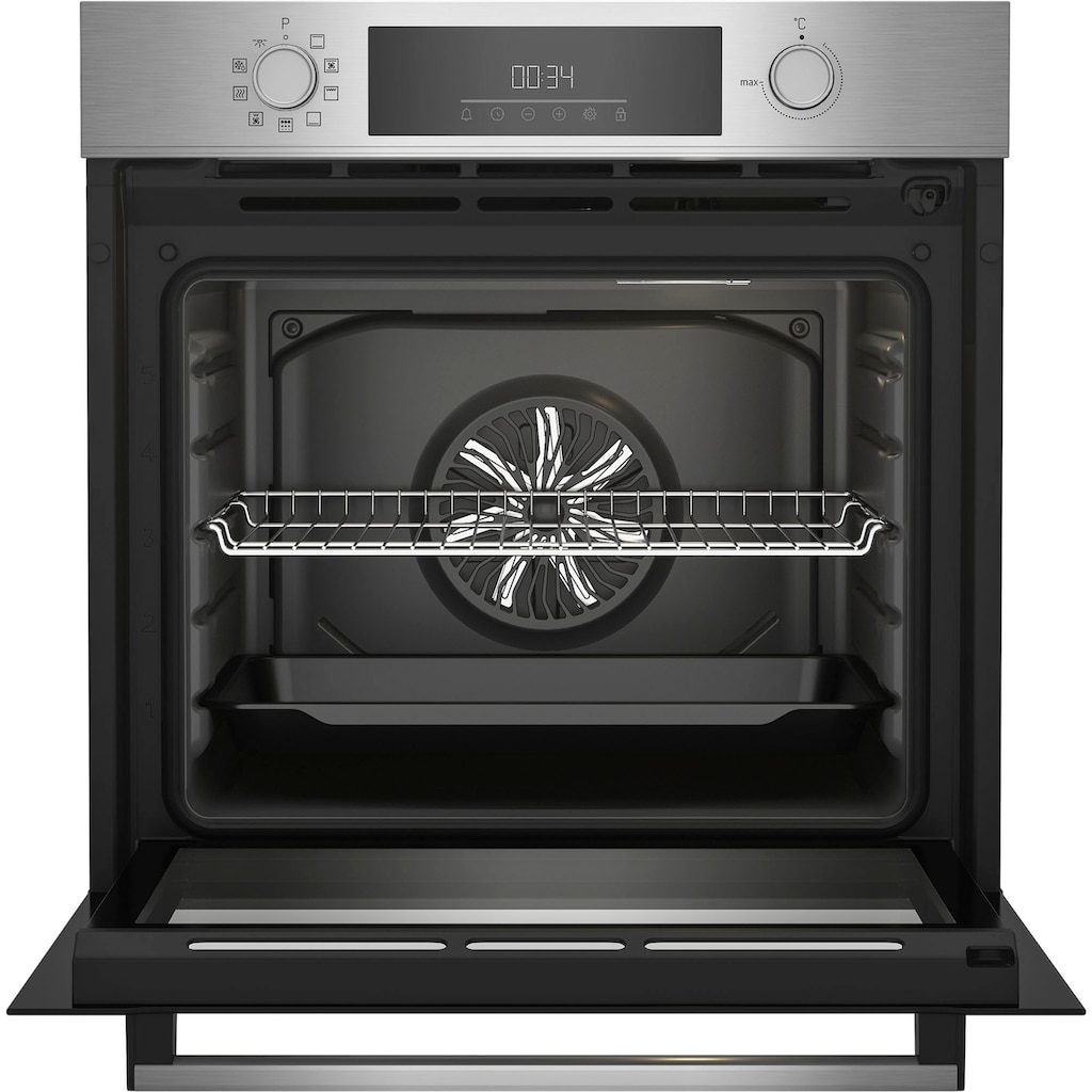 BEKO Backofen-Set »BBSE1132T0XFP«, BBSE1132T0XFP, Pyrolyse-Selbstreinigung, (Set)