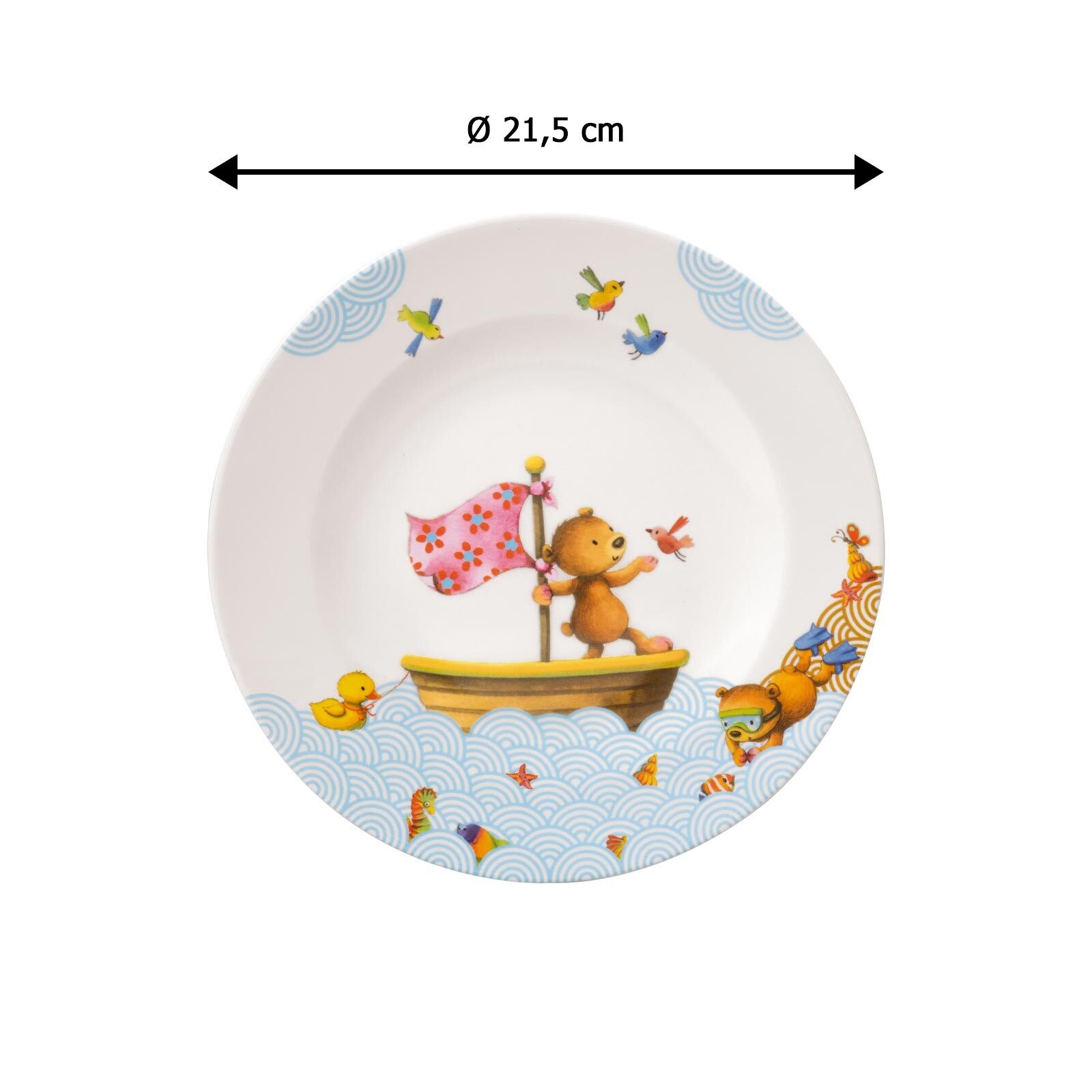 Villeroy & Boch Teller »Kinderteller Happy as a Bear ø 21,5 cm bunt«