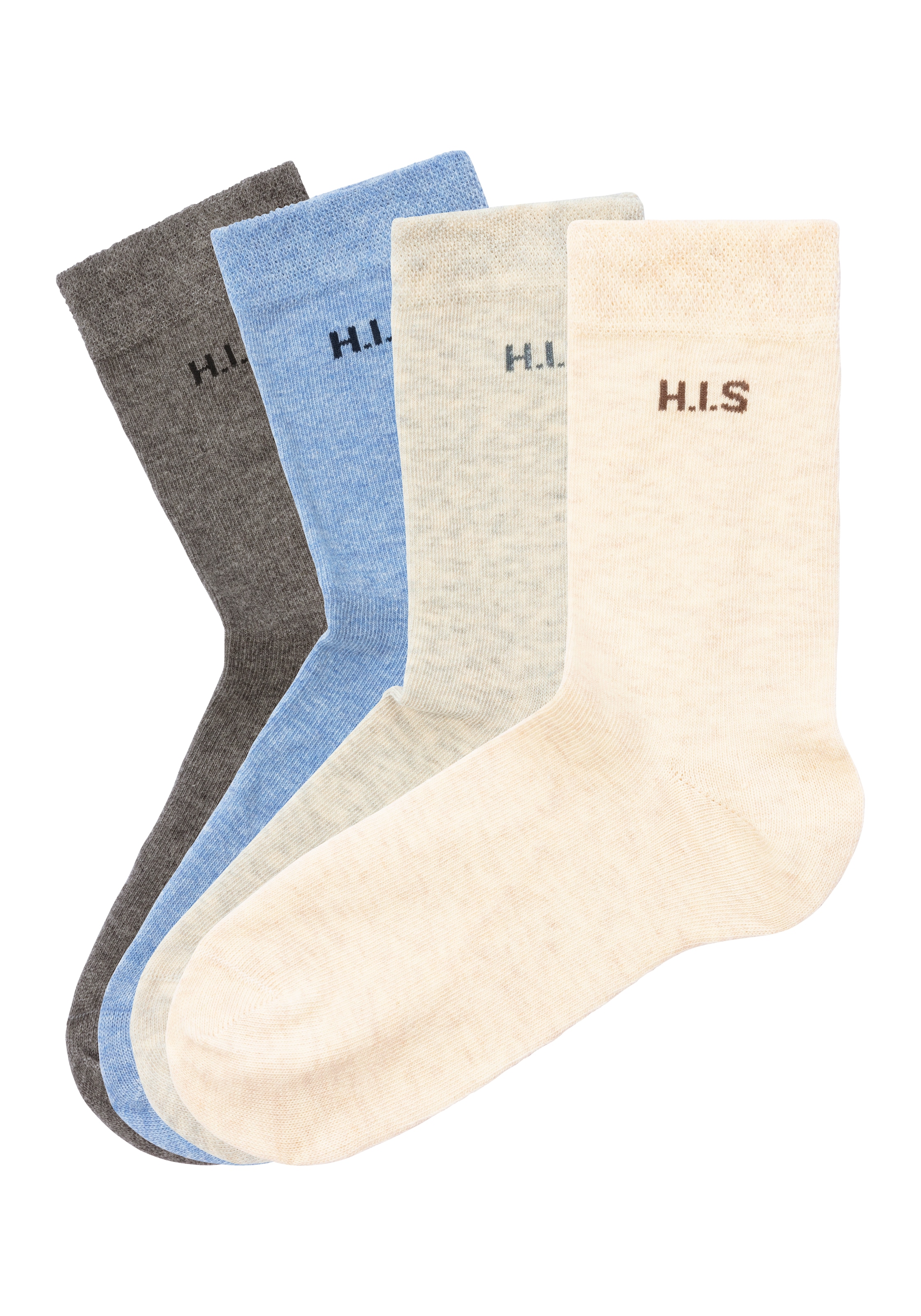 H.I.S Socken, (4 Paar), ohne auf kaufen einschneidendes Raten Bündchen