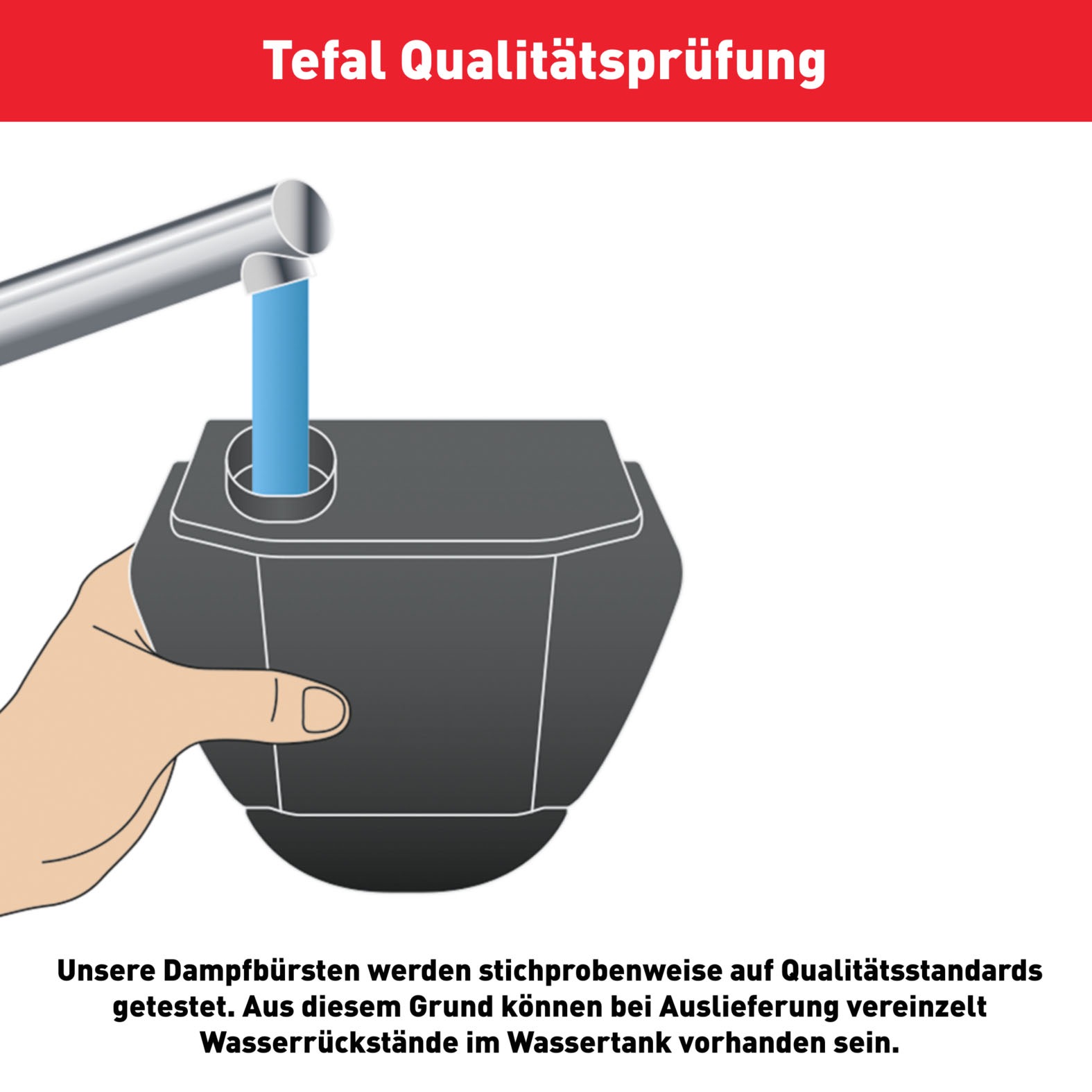 Tefal Dampfbürste »Access Steam Force, 2000 Watt, 190 ml Wassertank, entkeimend,« 2000 W kraftvolle Dampfleistung, 25 Sekunden Aufheizzeit, Steamer, DT8250