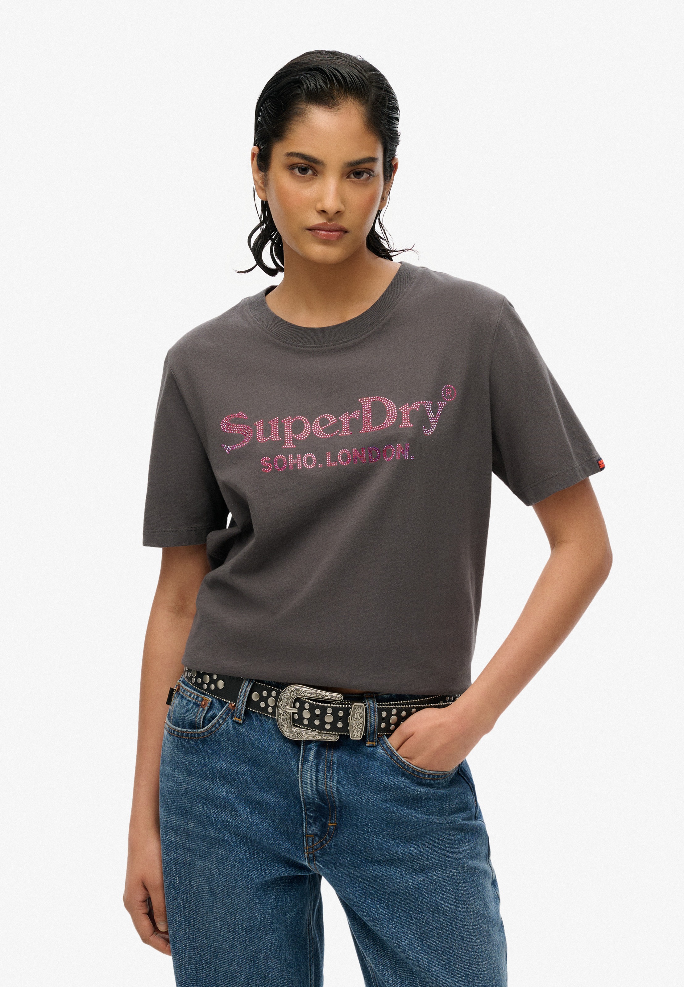 Superdry Kurzarmshirt »VENUE METALLIC RELAXED TEE«