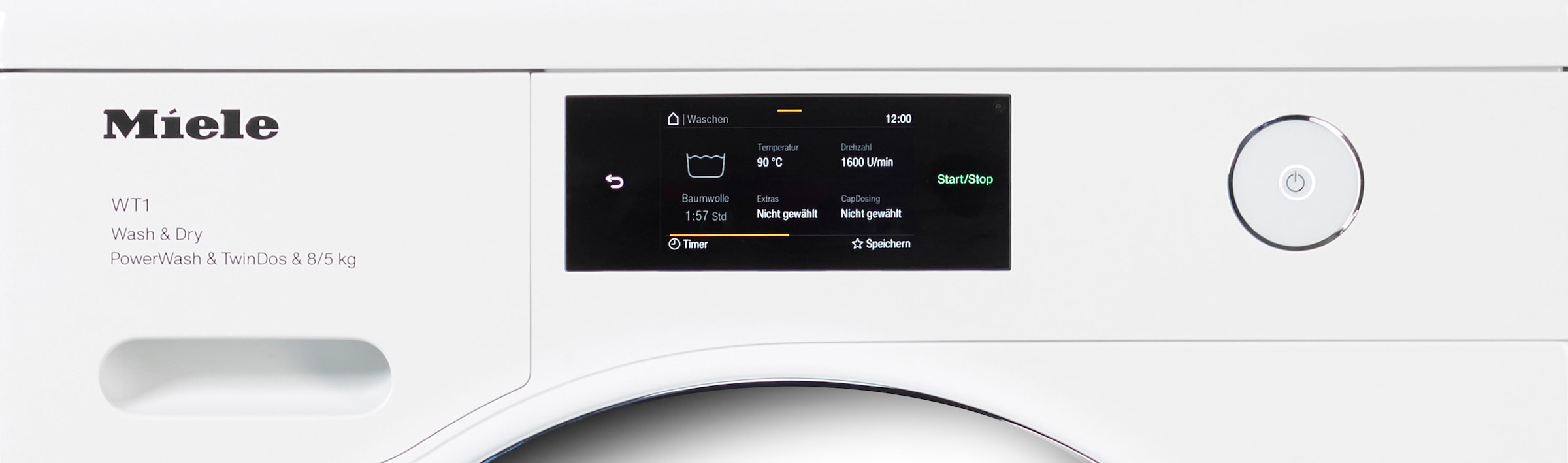 Miele Waschtrockner »WTR860WPM D LW PWash&TDos 8/5 Kg« 8 kg /5 kg 72 dB(A) unterbaufähig, QuickPower für schnelles Waschen und Trocknen