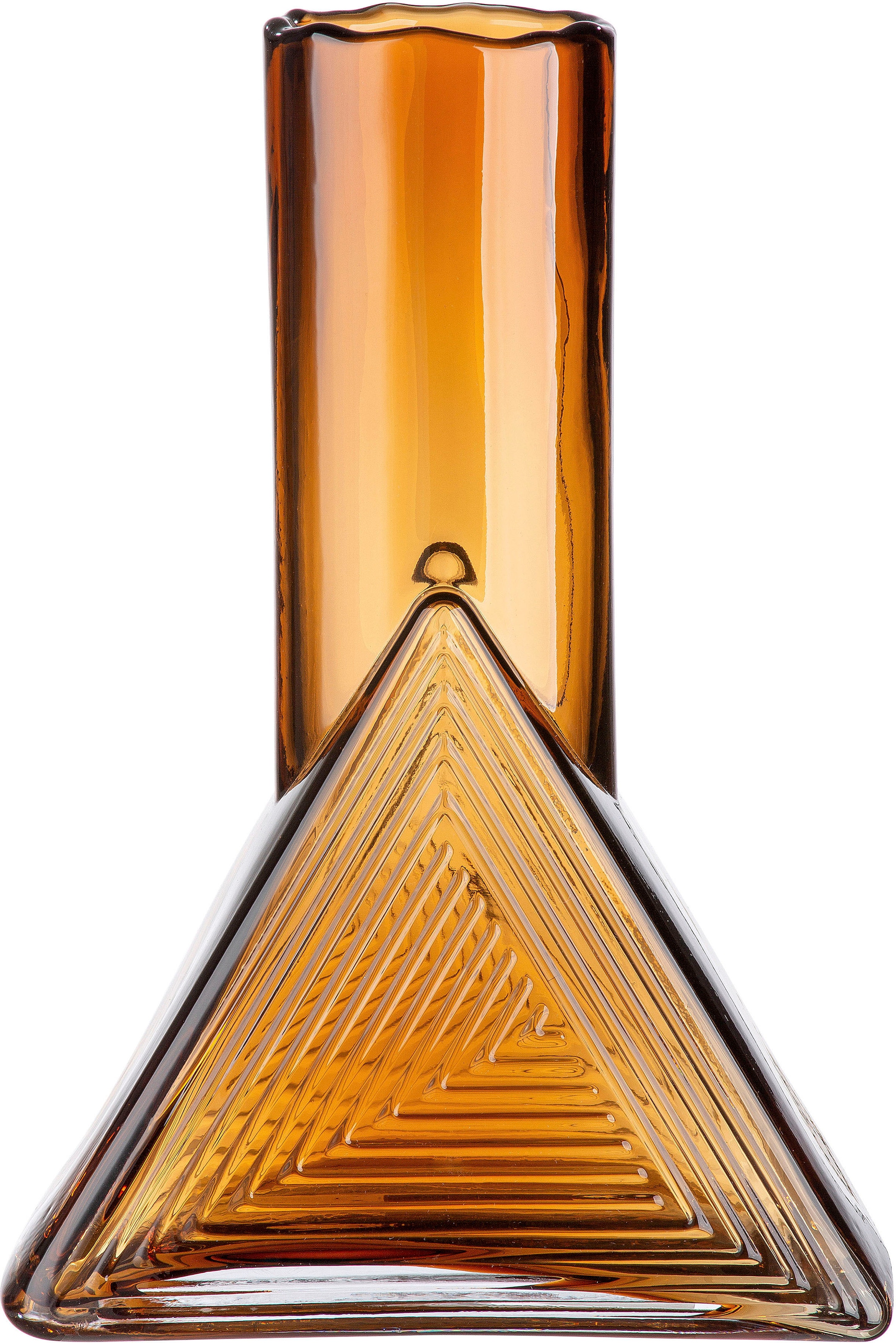 Raten aus dreieckig, ca. bestellen Höhe »Formato, 24 Glas, Vase St.), (1 by Casablanca auf Dekovase Dekoobjekt cm«, Gilde dekorative