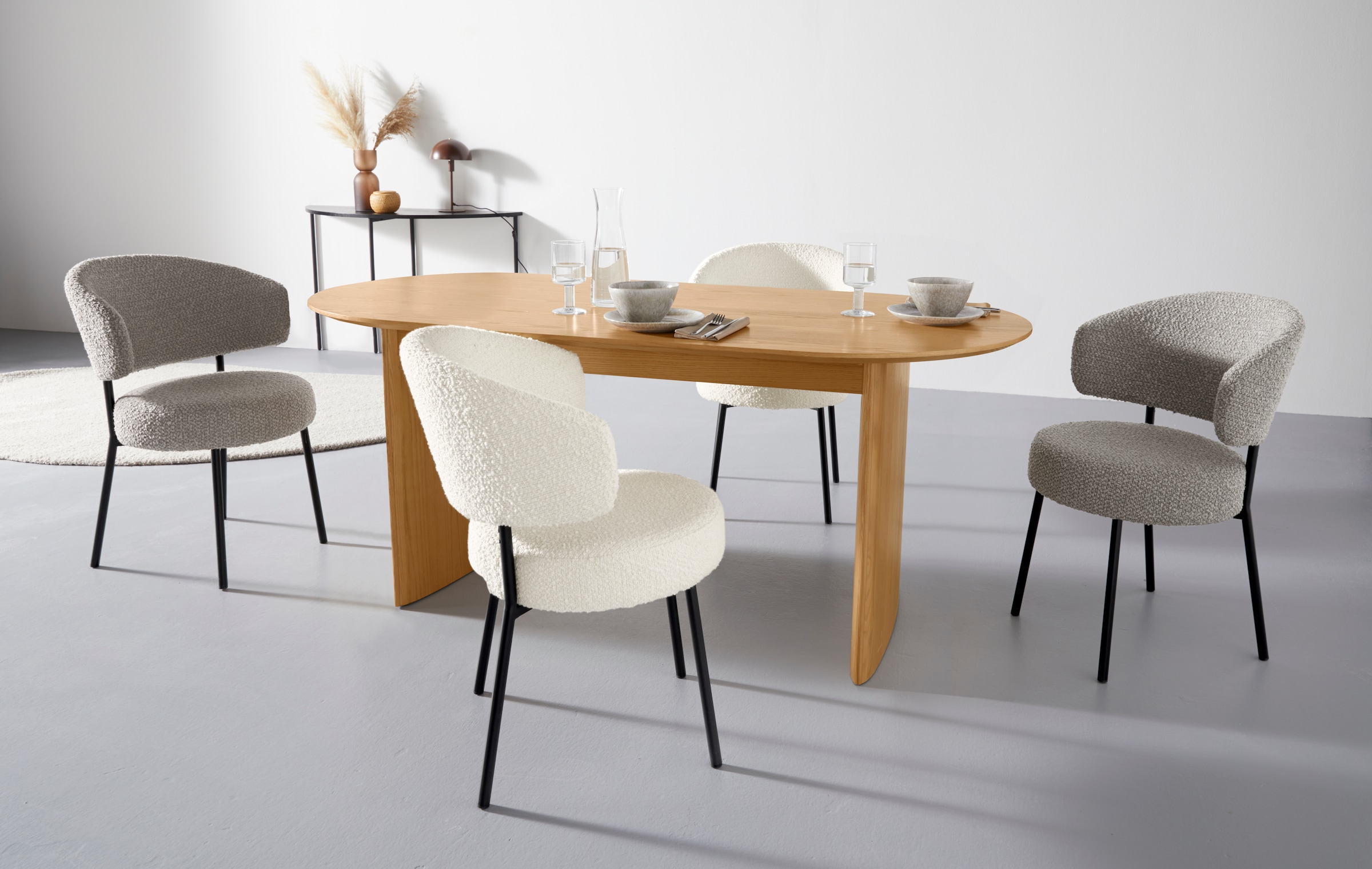 LeGer Home by Lena Gercke Esstisch »Melinda, TOPSELLER!, OTTOs Choice« aus massivem Eschenholzfurnier, in zwei Breiten erhältlich