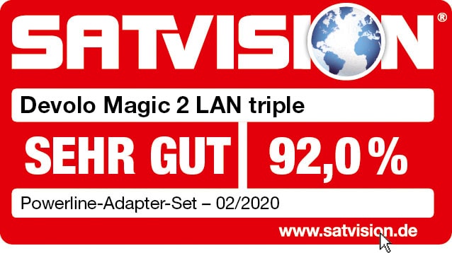 DEVOLO LAN-Router »Magic 2 GbitLAN, Ergänzung triple Garantie Jahre Heimnetz)« 3 LAN | UNIVERSAL ➥ XXL (2400Mbit, 3x