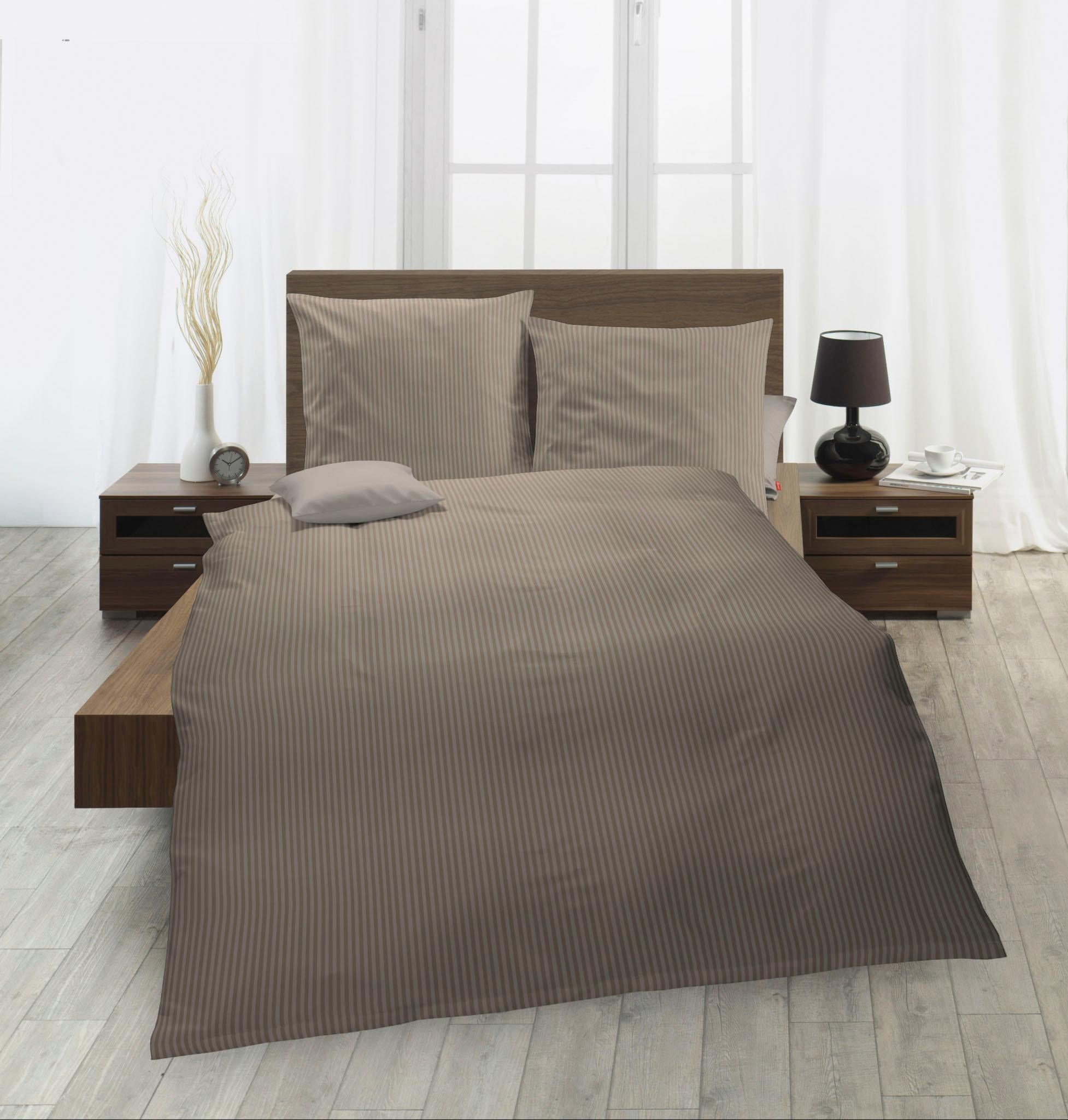 fleuresse Bettwäsche »Linz« 2 Stk. Halbleinen, 50% Baumwolle, 50% Leinen, 135x200, 155x220, 200x200cm