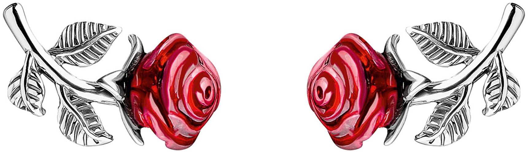 THOMAS SABO Paar Ohrstecker "Roses Romance, Rose"