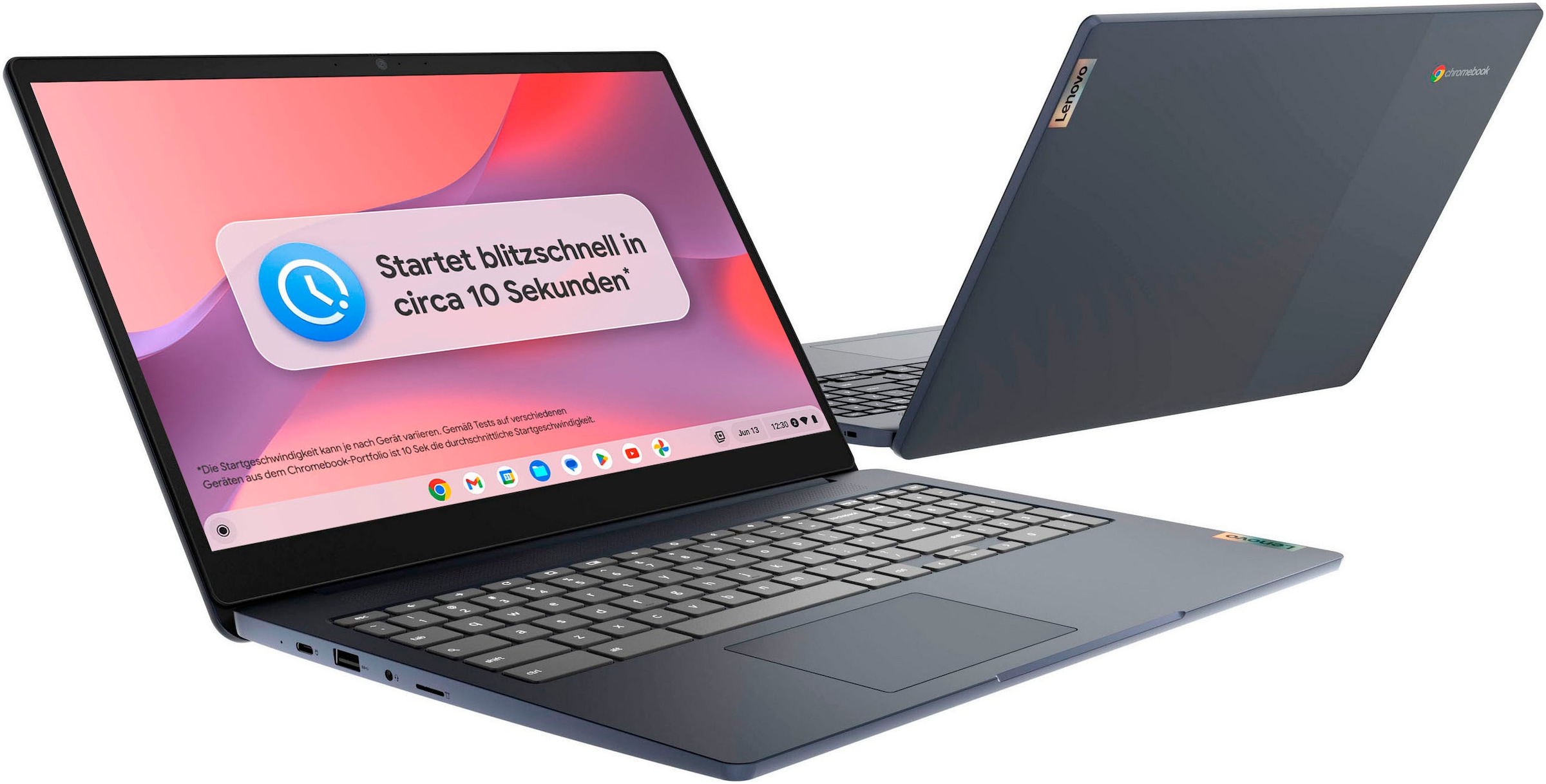 Lenovo Chromebook »IdeaPad 3 Chrome 15IJL6 8GB RAM / 128GB eMMC«, 39,6 cm, / 15,6 Zoll, Intel, Celeron, UHD Graphics, ChromeOS, Clamshell Laptop with Full HD Panel