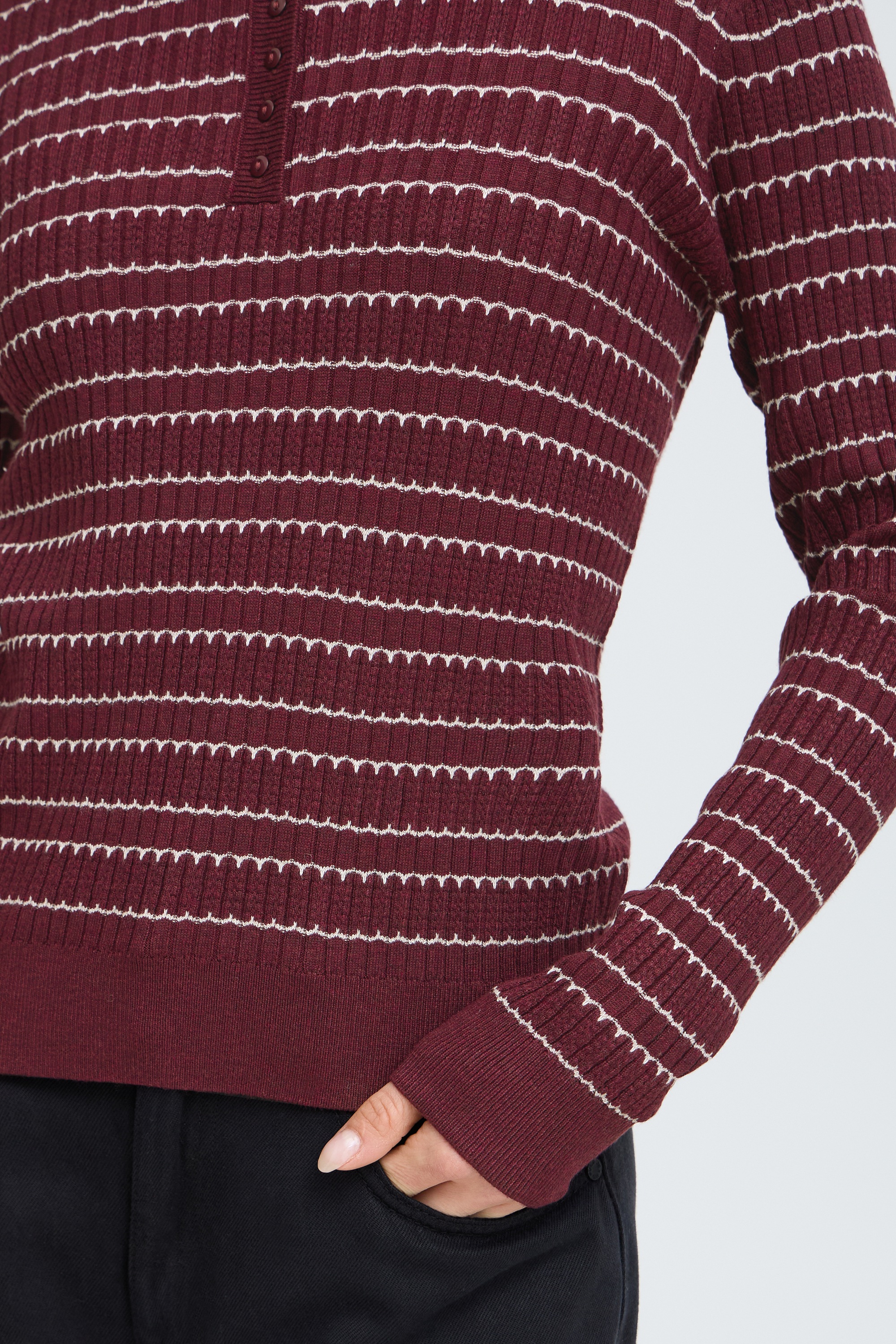 Pulz Jeans Strickpullover »Damen Langarm PZSARA«