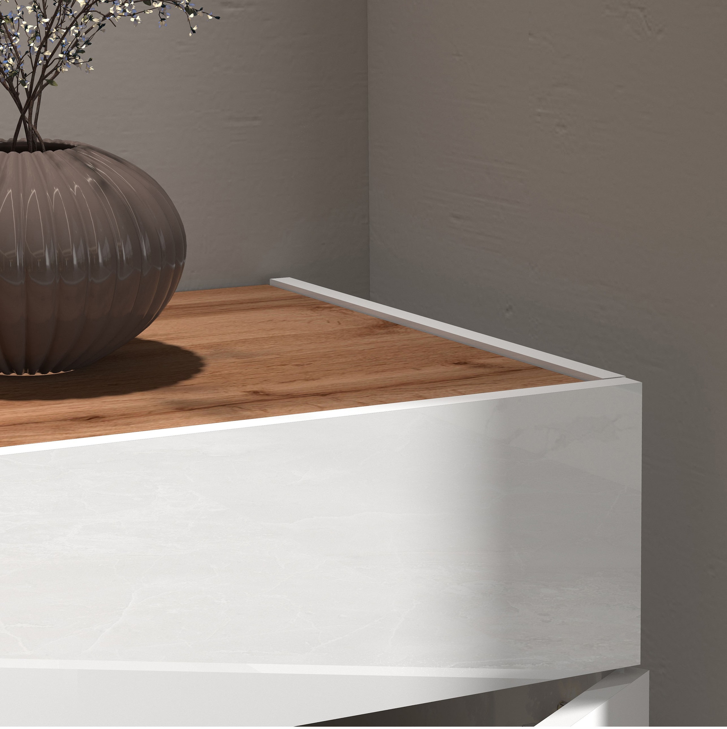 INOSIGN Sideboard »Garda, Kommode, Schrank, Kredenz«, 3 Türen, 1 Schublade, grifflos Breite 120,1 cm