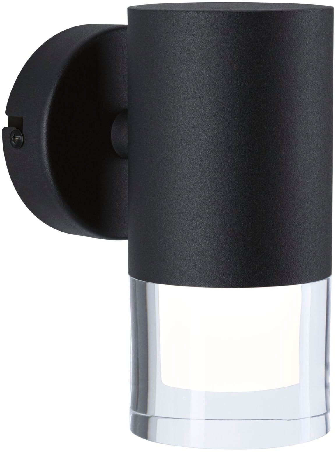 Paulmann Wandleuchte »Selection Bathroom Wand-/Deckenleuchte Kame IP44 Signalschwarz« 1 Stk. Warmweiß