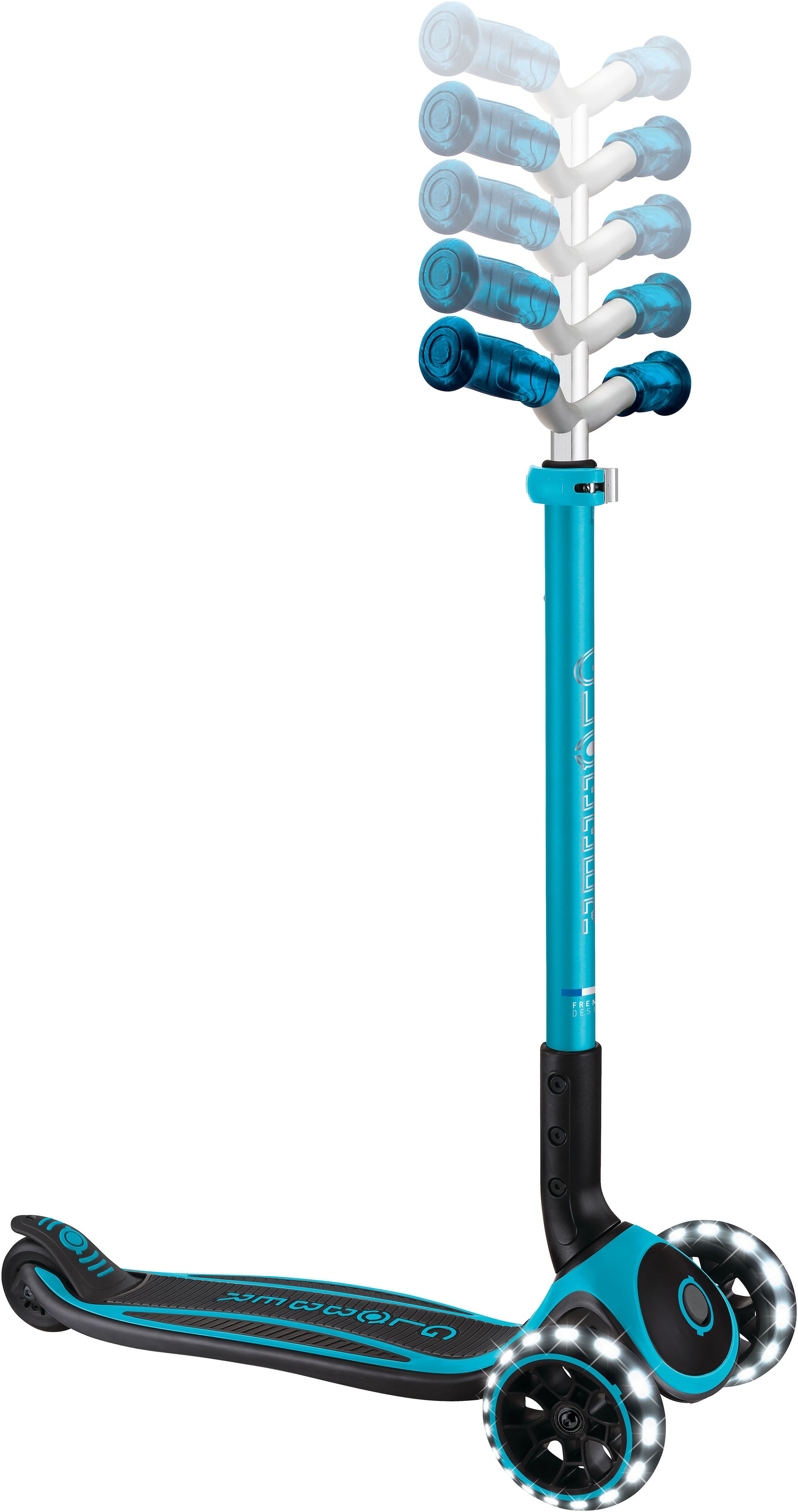 Globber Tretroller »ACE LIGHTS, mit Leuchtrollen«