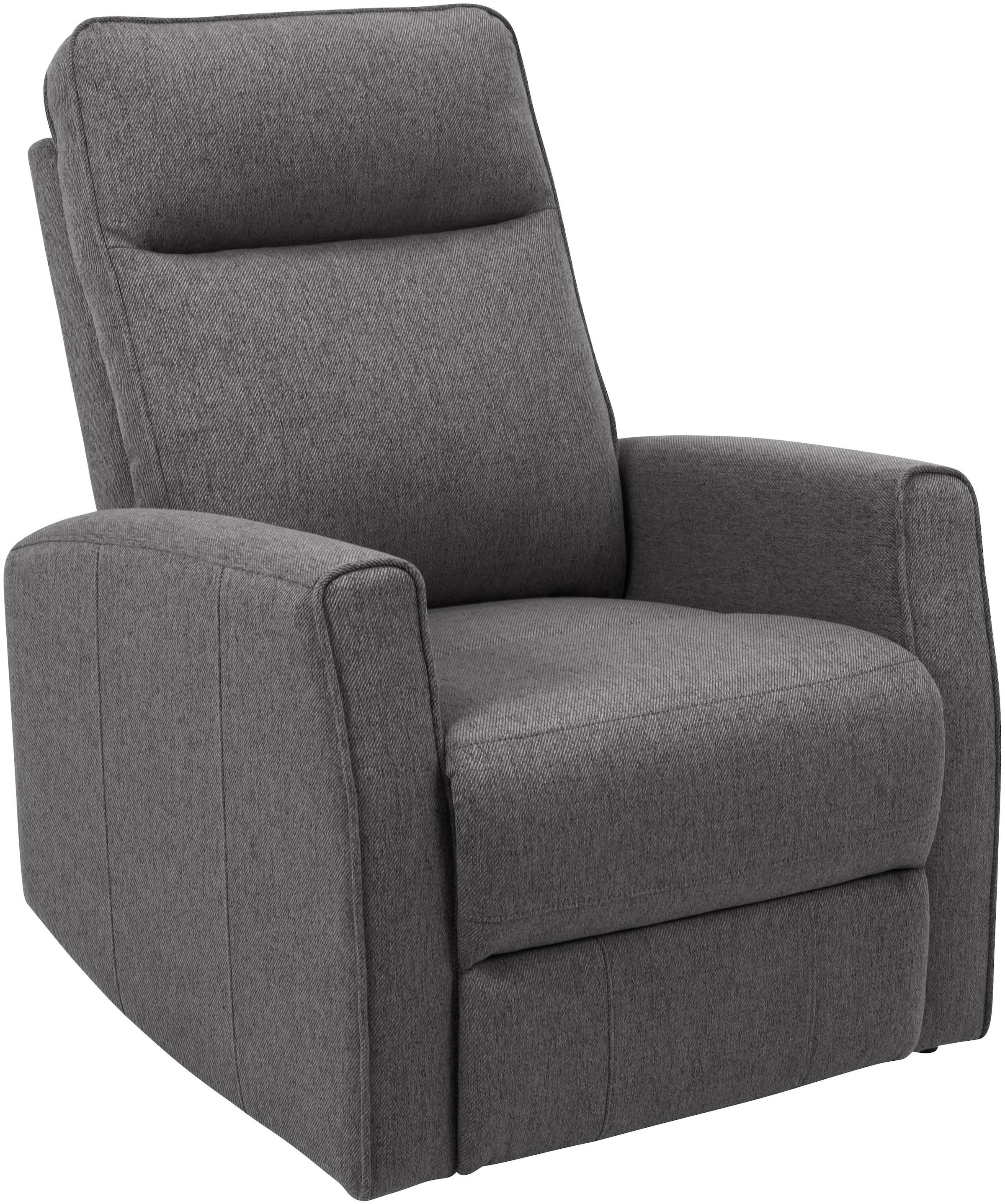 INOSIGN Relaxsessel »KAYLI mit Schaukel-, Dreh und Liegefunktion, Webstoff, Federkern«, Lesesessel, TV-Sessel mit Reclinerfunktion, 360° drehbar