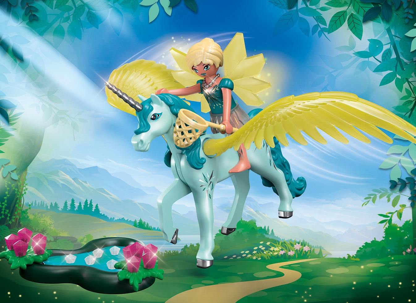 Playmobil® Konstruktions-Spielset »Crystal Fairy mit Einhorn (70809), Adventures of Ayuma«, (30 St.), Made in Europe