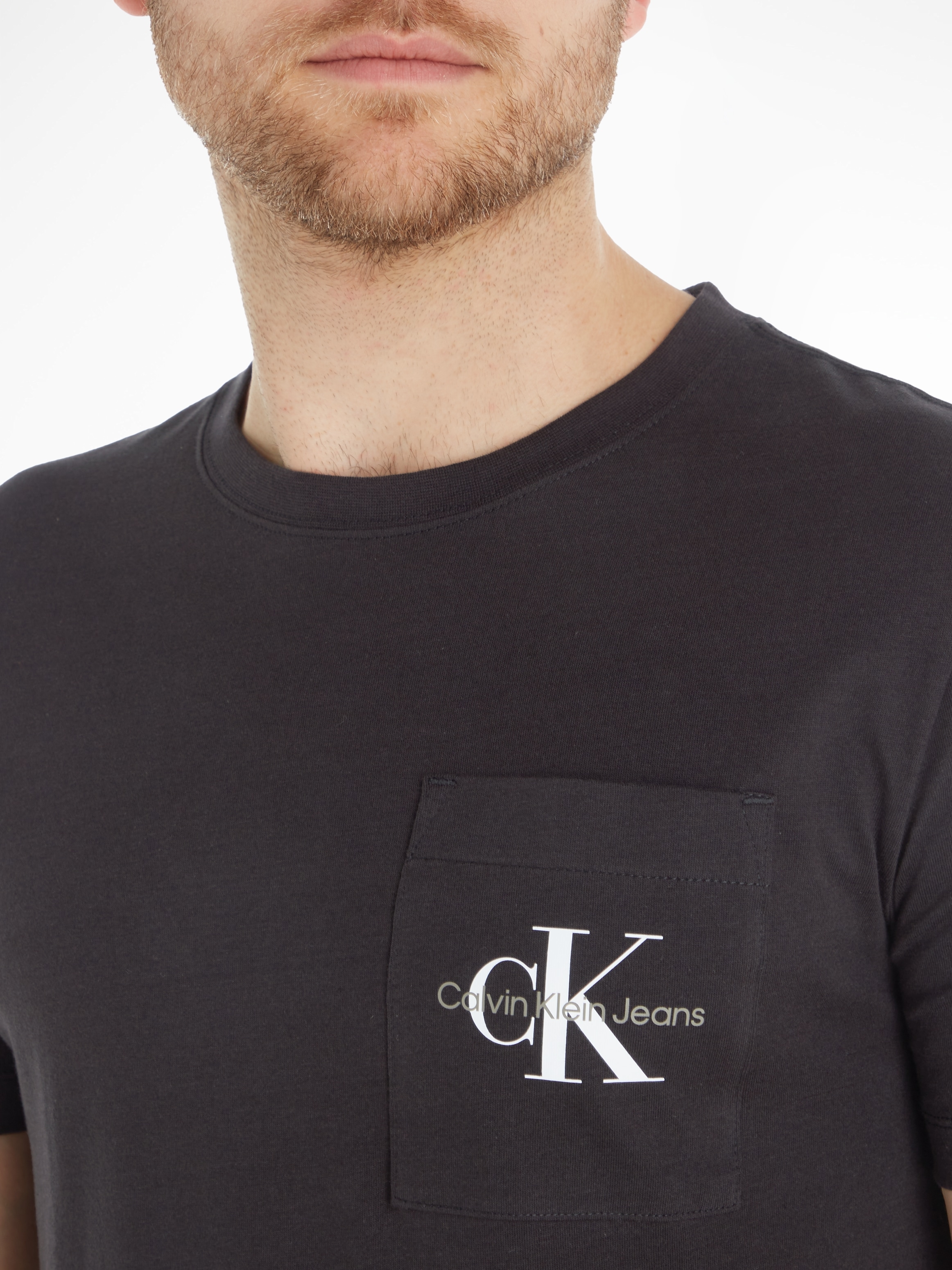 Calvin Klein Jeans T-Shirt »CORE MONOGRAM POCKET SLIM TEE«