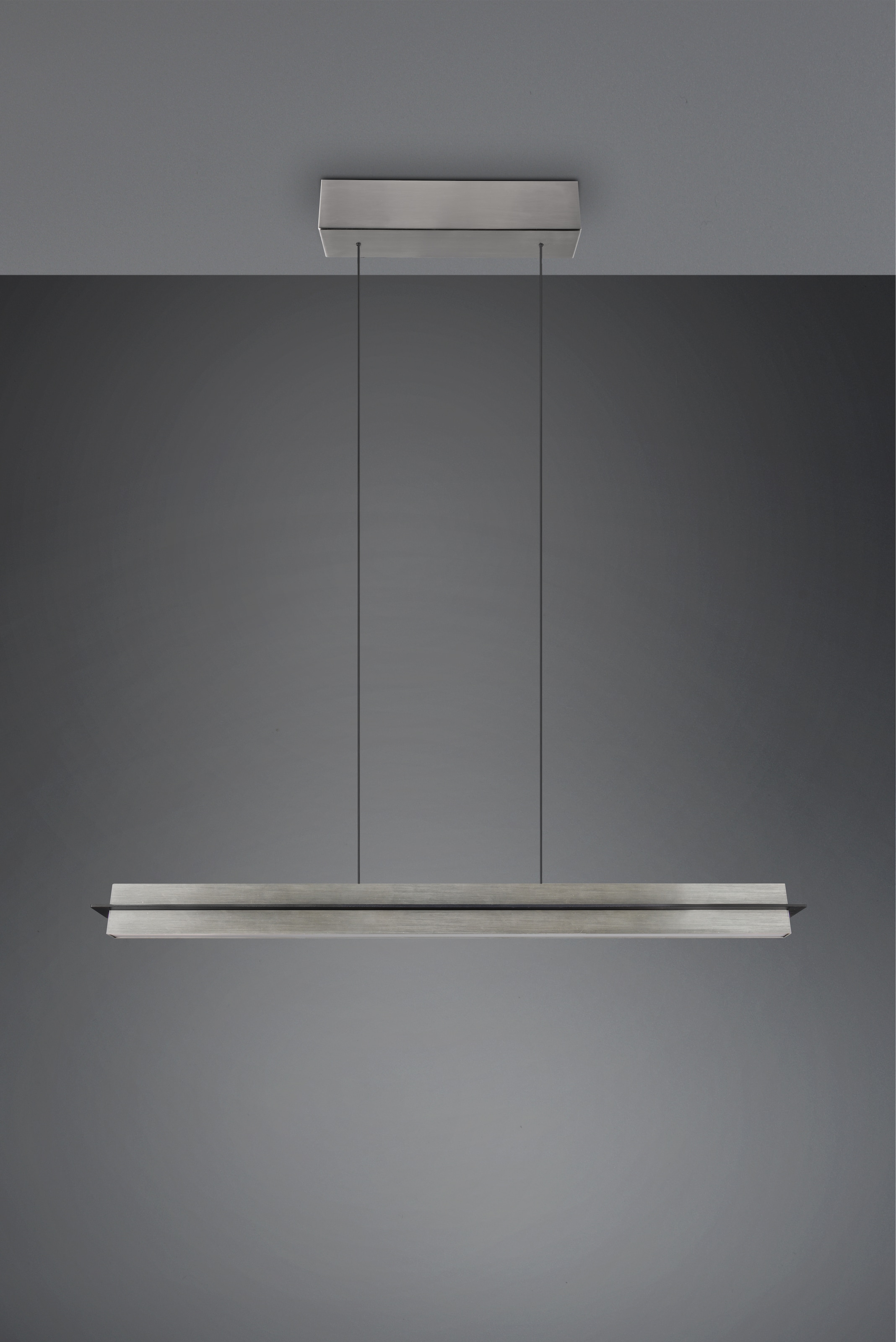 TRIO Leuchten LED Pendelleuchte »EMERSON, LED Hängeleuchte höhenverstellbar, 4-Stufen Touch Dimmer« LED-Board 1 Stk. Farbwechsler | warmweiß - kaltweiß Lichtfarbe einstellbar 2700-5000K warm- bis kaltweiß, Höhe max 150 cm