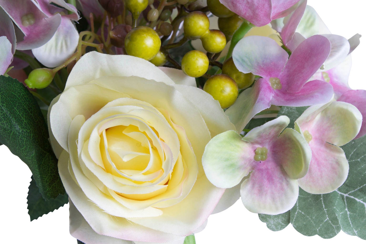 Botanic-Haus Kunstblume »Rosen-Hortensienstrauß« auf Rechnung bestellen | Kunstblumen