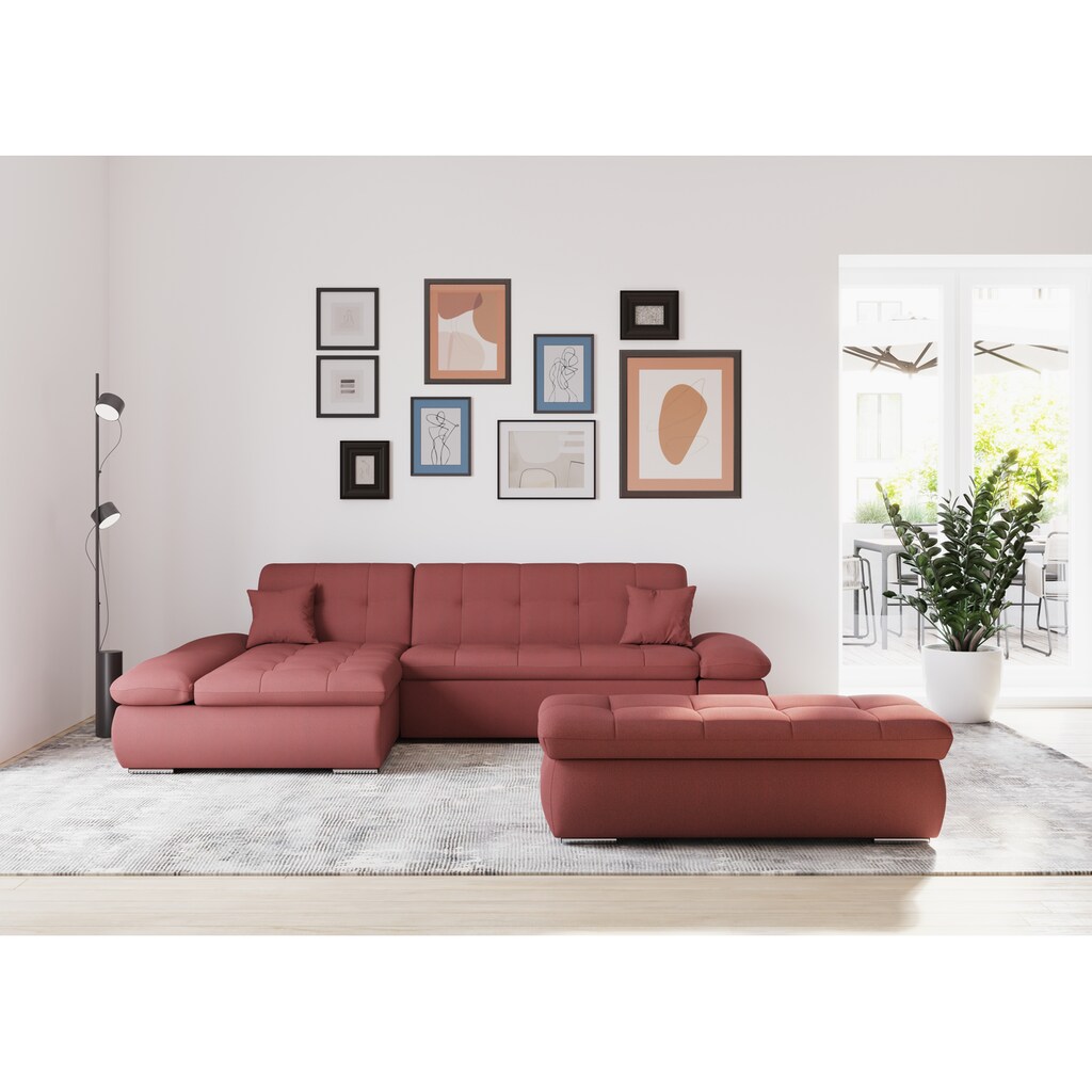 DOMO collection Ecksofa »Moric Schlafsofa B/T/H 300/172/80 cm, viele Bezugsarten, auch in Cord«