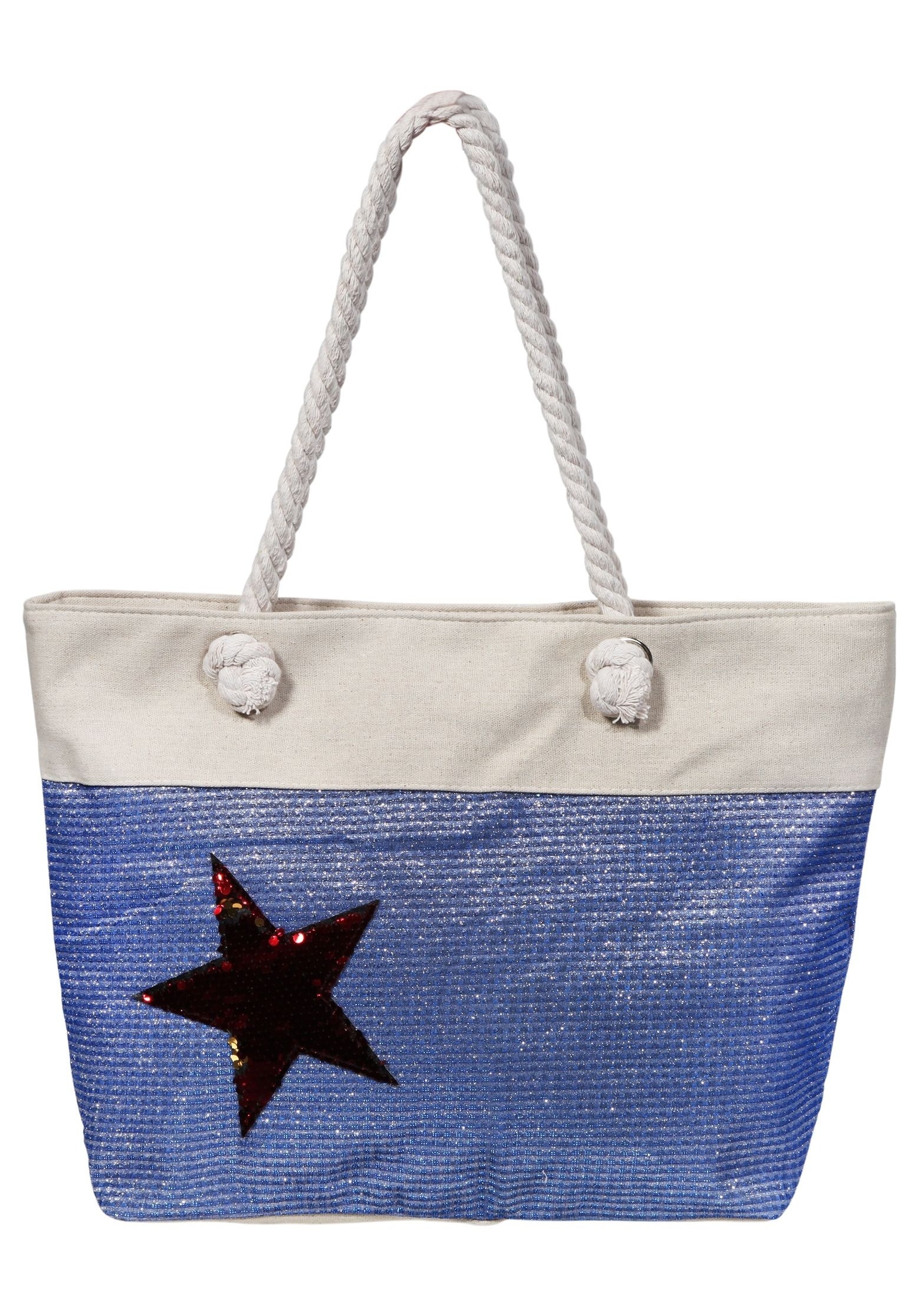 Cham Cham Strandtasche »Damen Handtasche aus Textil, 46x32x13cm«