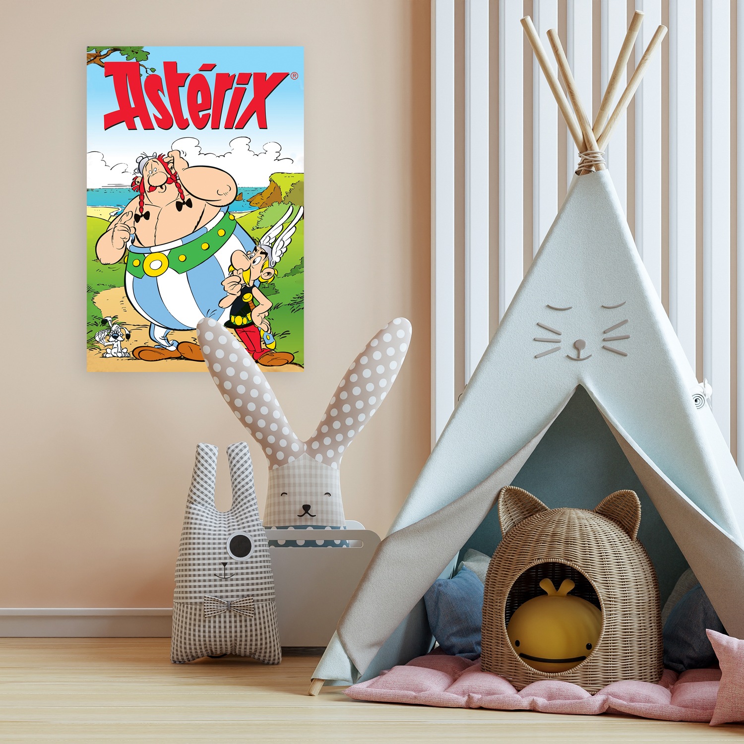 LuckyLinde Leinwandbild »Asterix, Obelix und Idefix II«, Cartoon-Comic-Fantasy-Figuren-Film-Filmfiguren, (1 St.), Canvasbild Wanddeko Bild zum Film "Kampf der Häuptlinge"