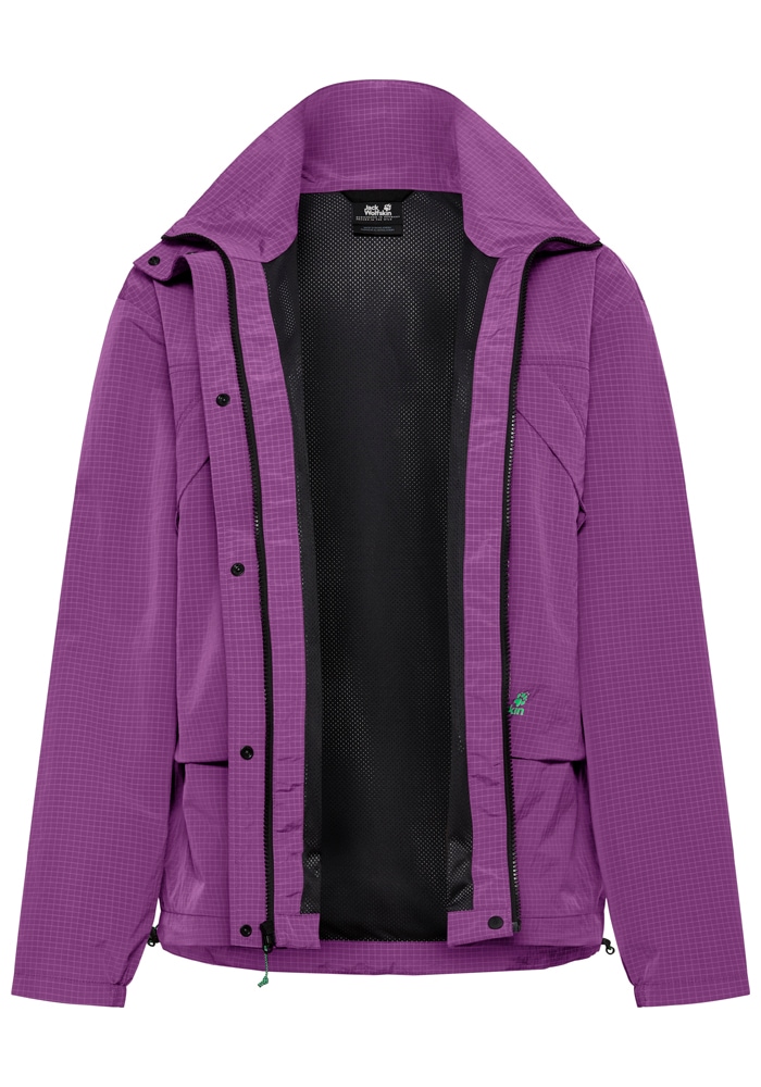 Jack Wolfskin Funktionsjacke »FIND THE WILD JKT W« winddicht, atmungsaktiv, Übergangsjacke, hoher Stehkragen