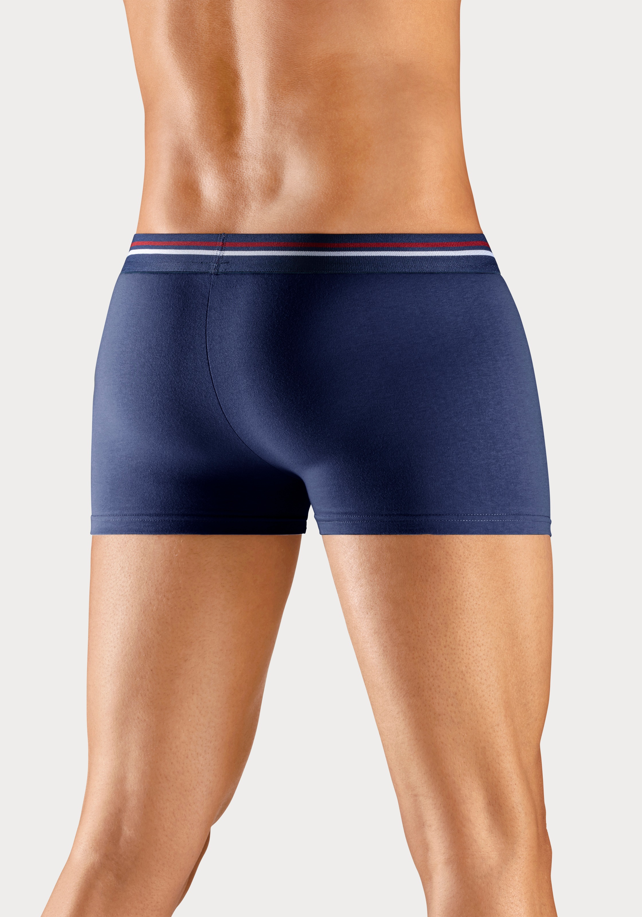 H.I.S Boxer »Boxershorts für Herren«, 5 Stk. mit Streifen und Markenlogo im Bund